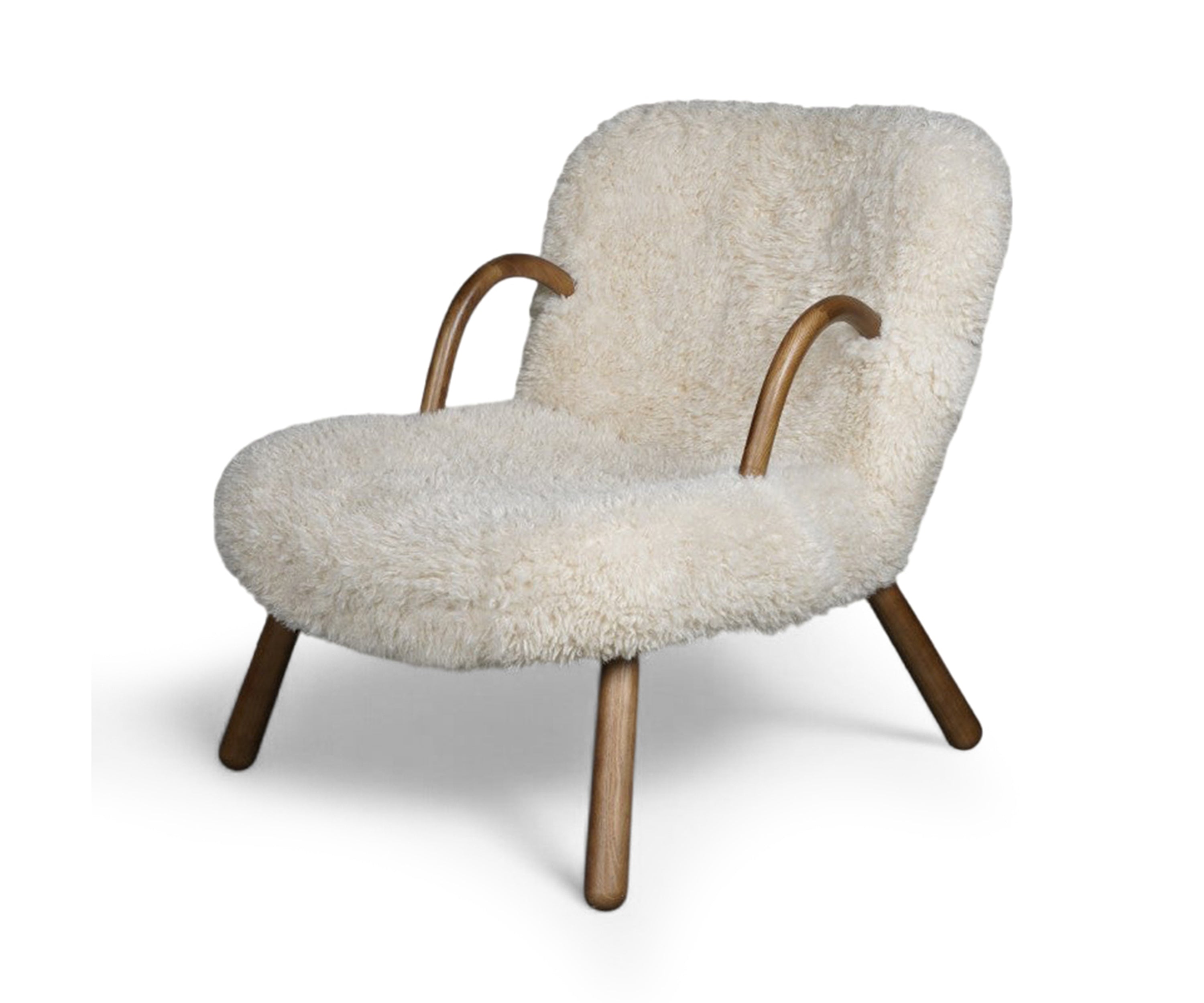 Arctic Fur Ivory Lounge Arm Chair