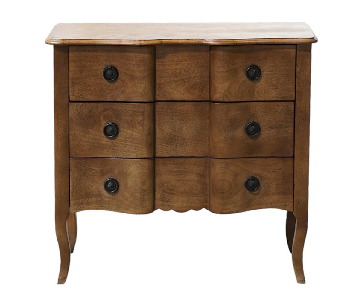 Two Toned French Style Chest of Drawers with Cabriole Legs