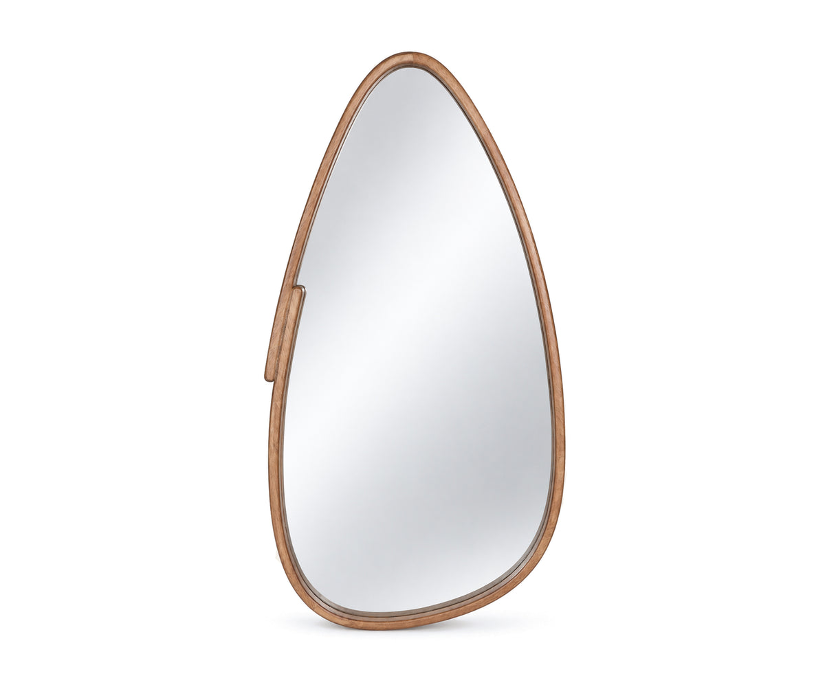 Asymmetrical Teardrop Organic Wall Mirror