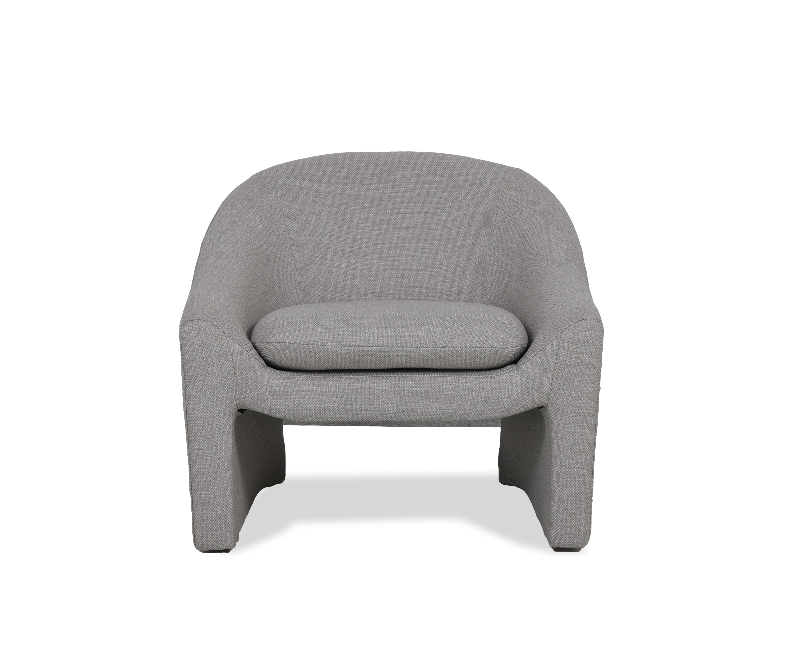 Modern Grey Textured Armchair