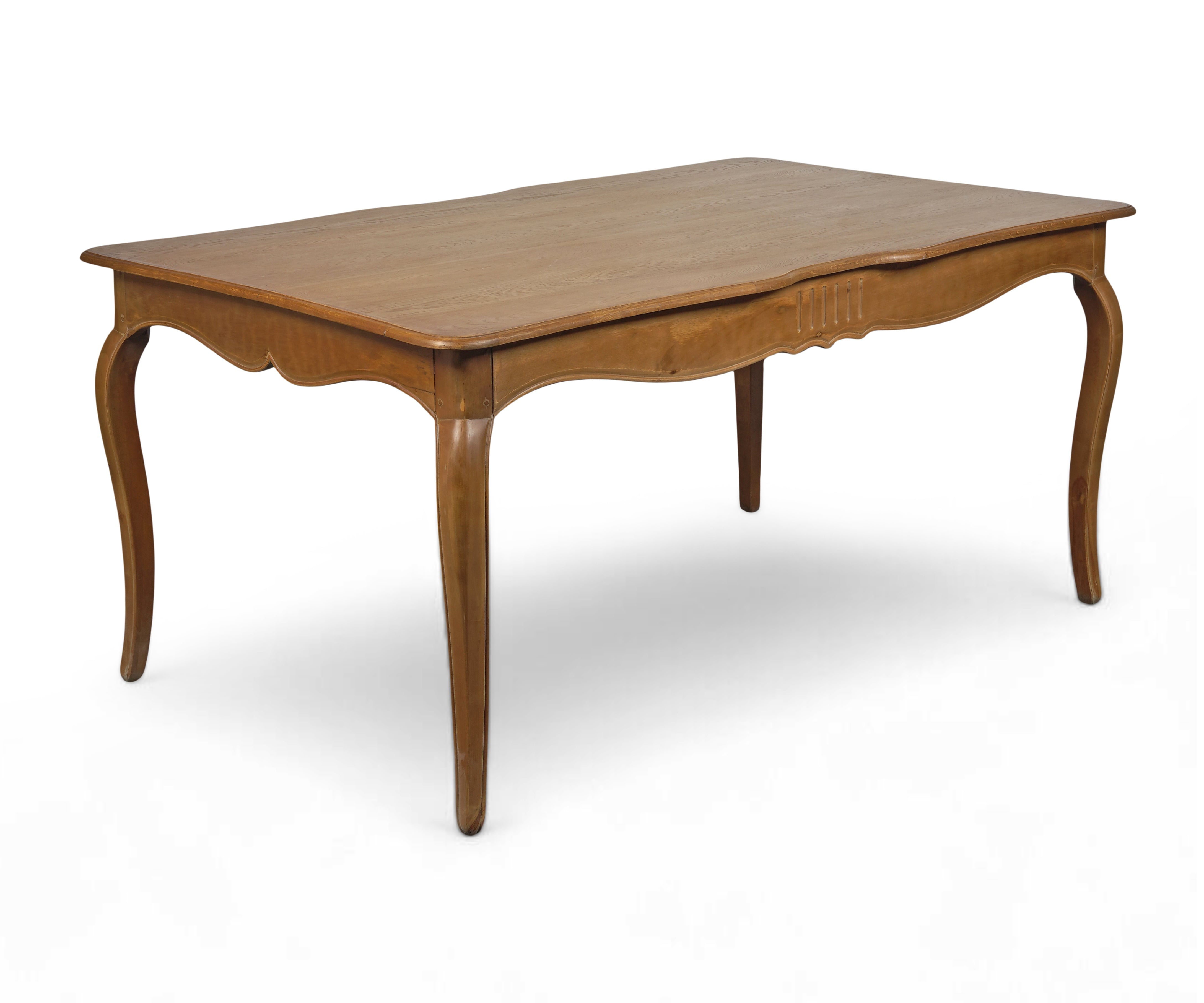 French Provincial 6 Seater Dining Table with Cabriole Legs