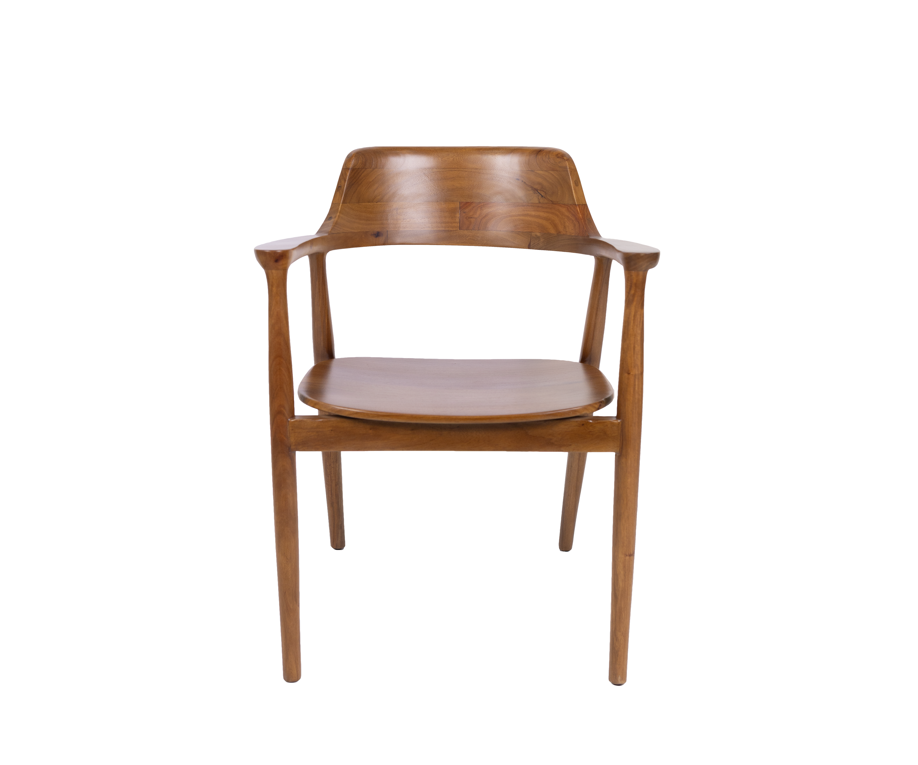 Mid-Century Teak Wood Arm Chair