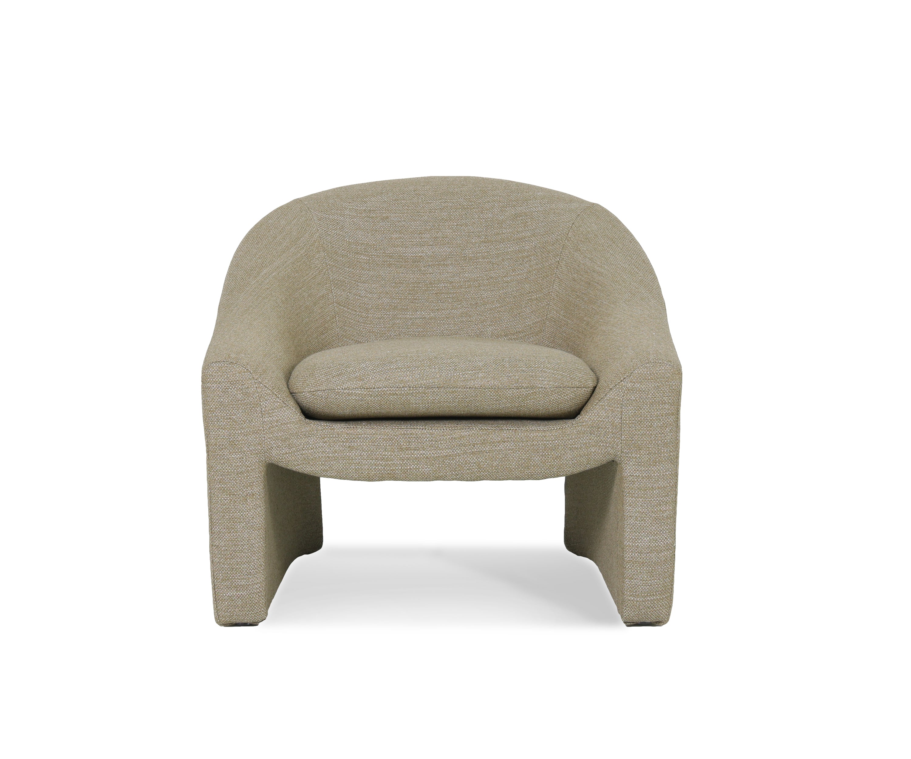 Modern Textured Fabric Armchair