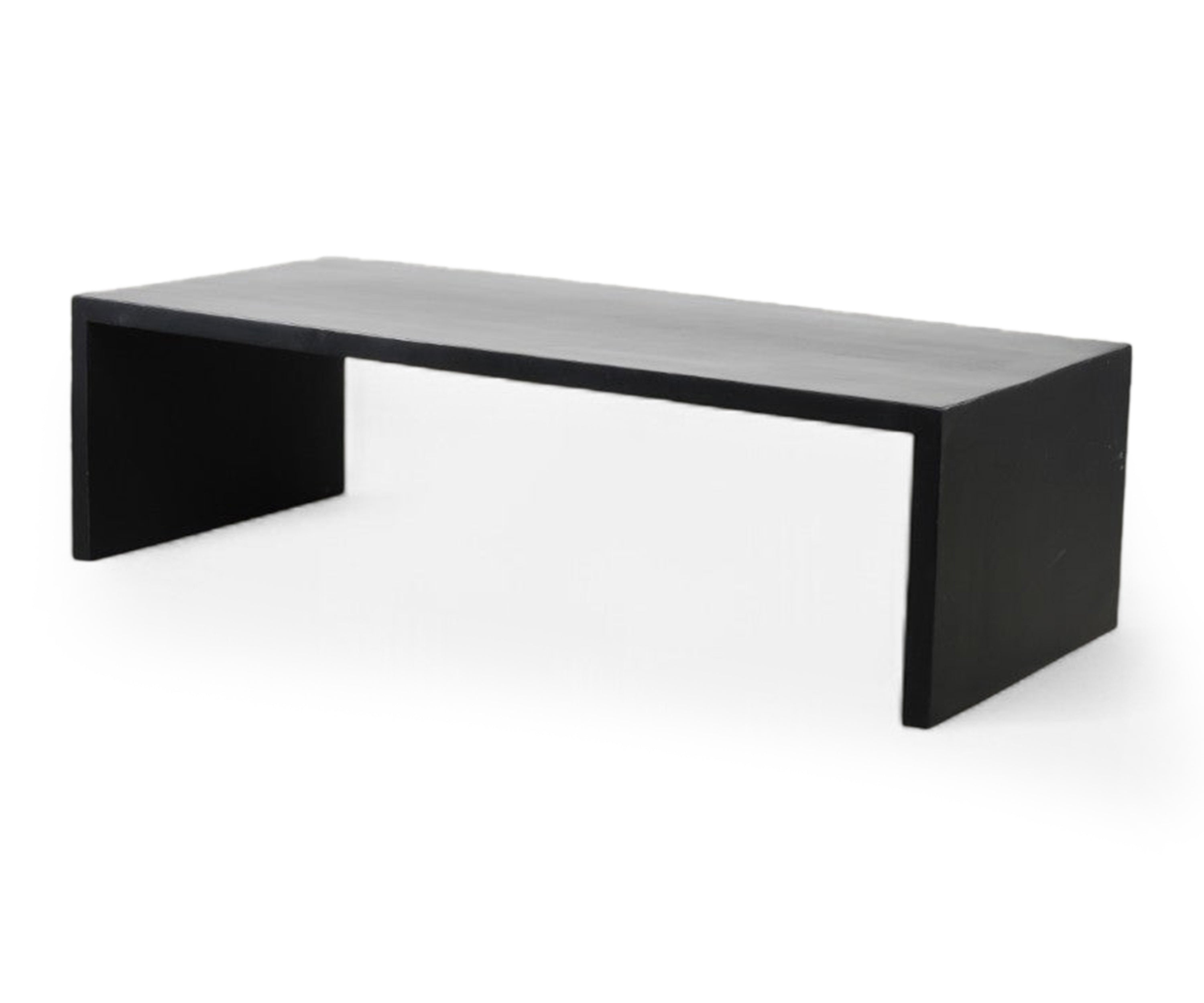 Minimal Black Waterfall Coffee Table