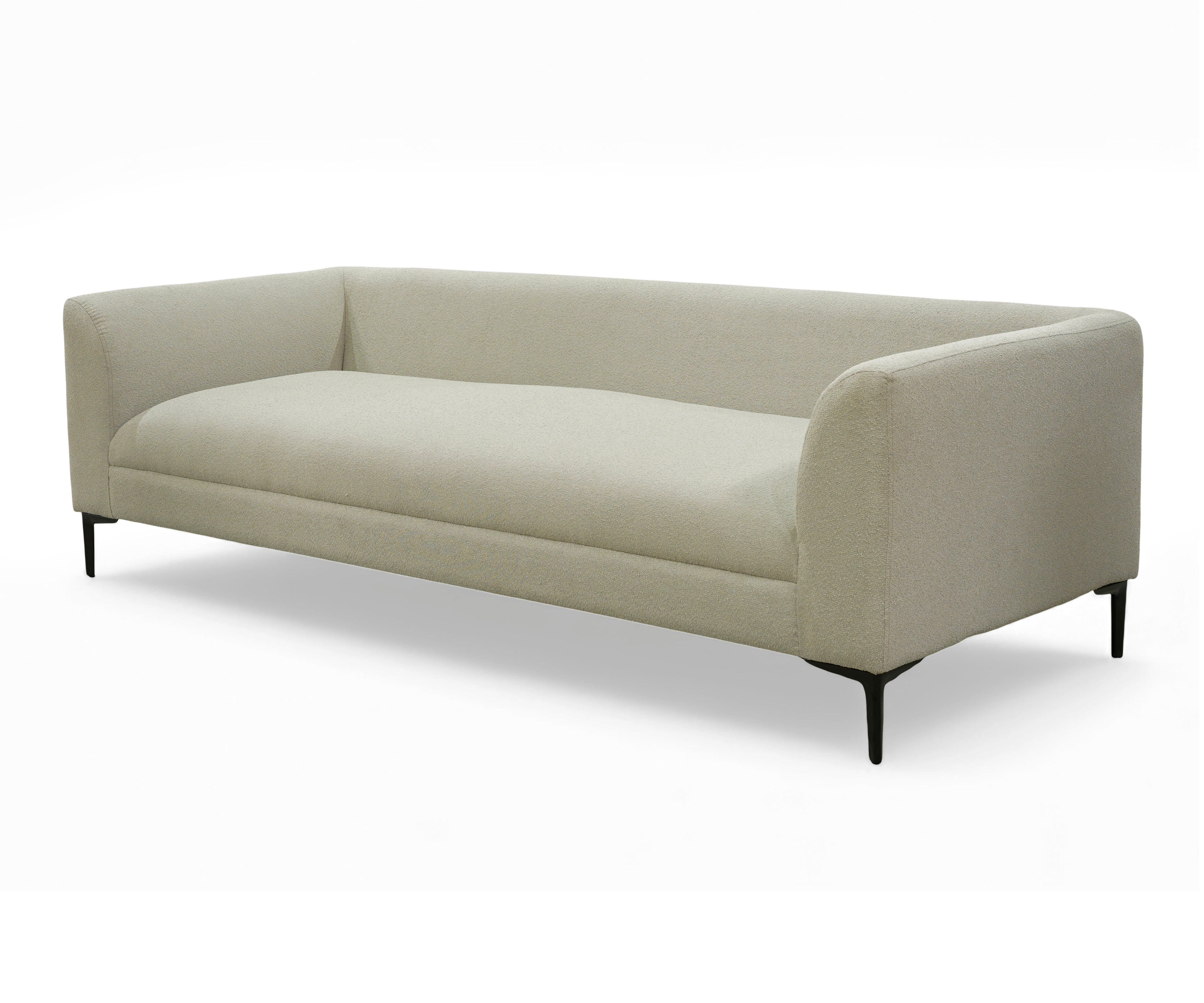 Modern Lounge 3 Seater Cream Sofa