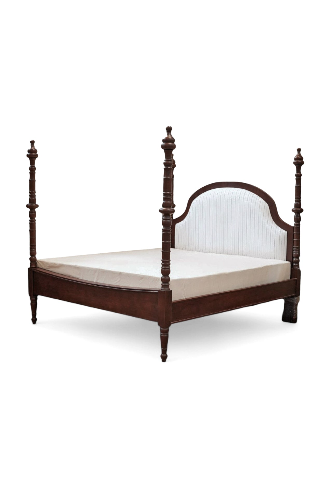 English Heritage Upholstered Acacia Poster Bed