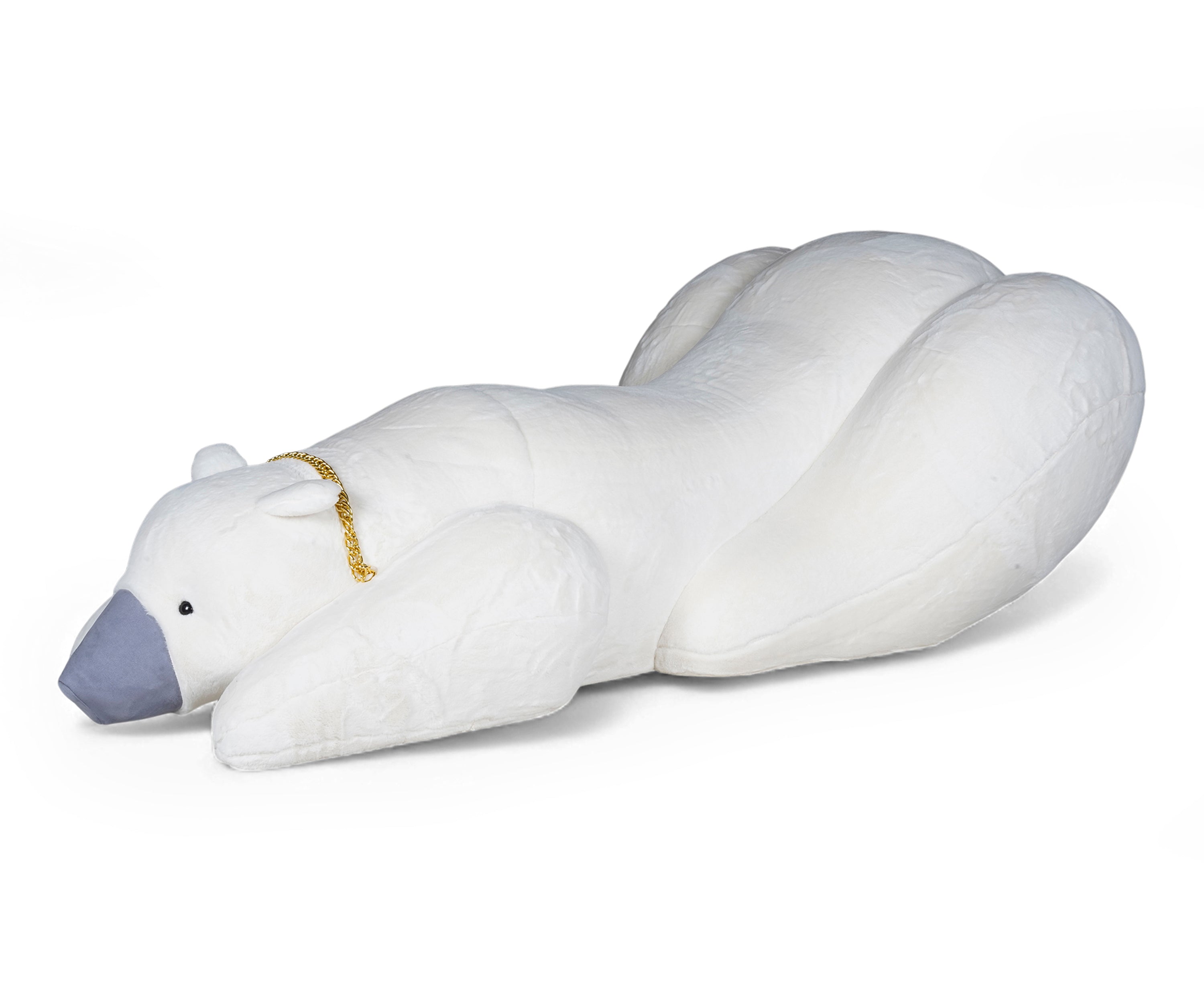 Polar Bear Fur Kids Lounge Chair