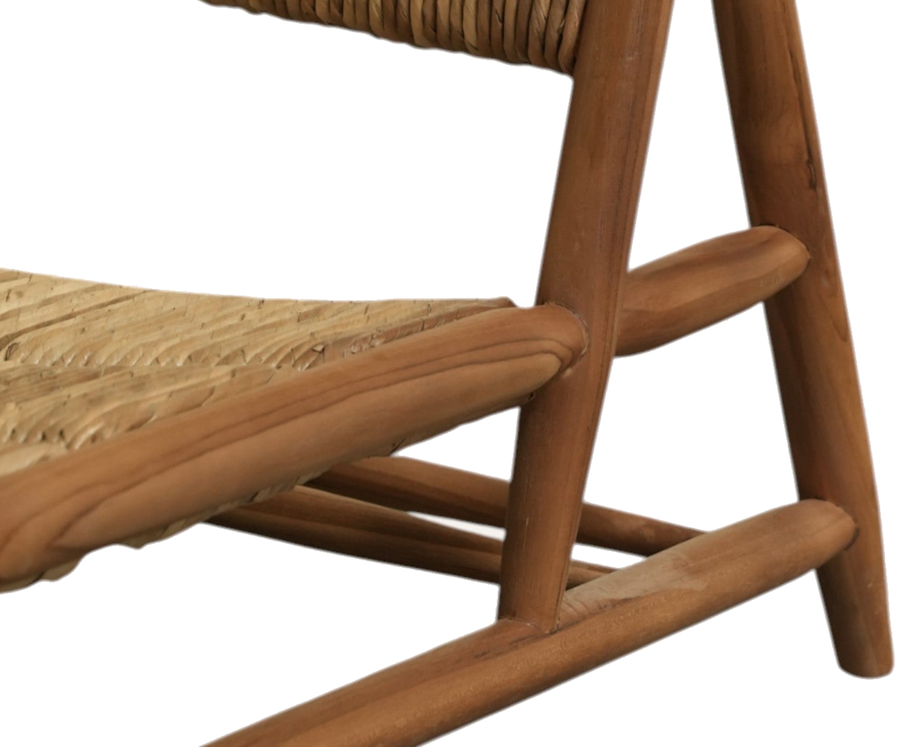 Teak Wood Rope Lounge Chair