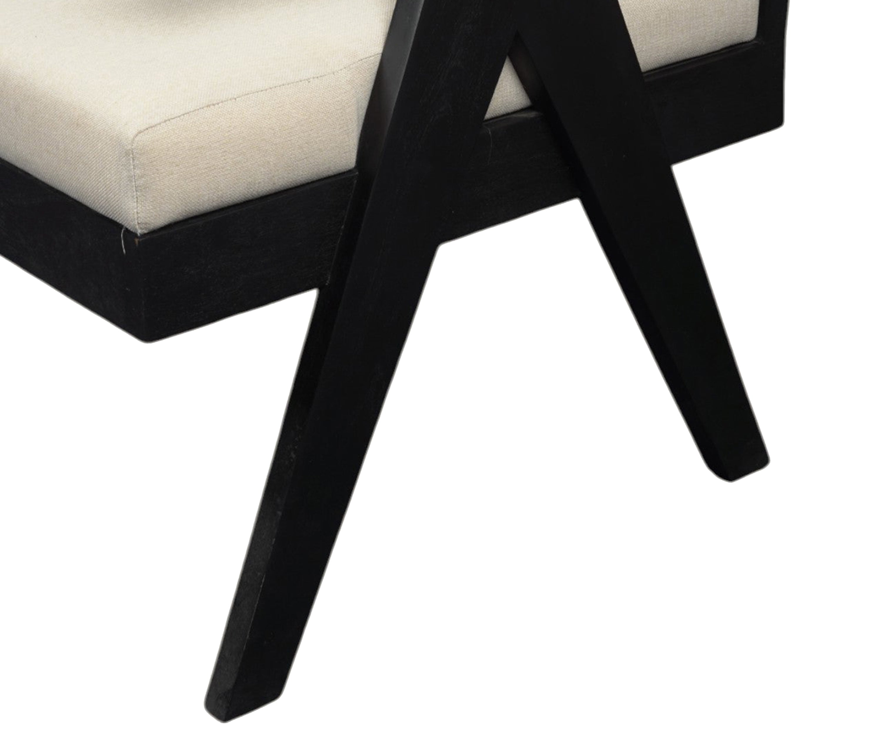 Black Wood Cane 2 Seater Sofa