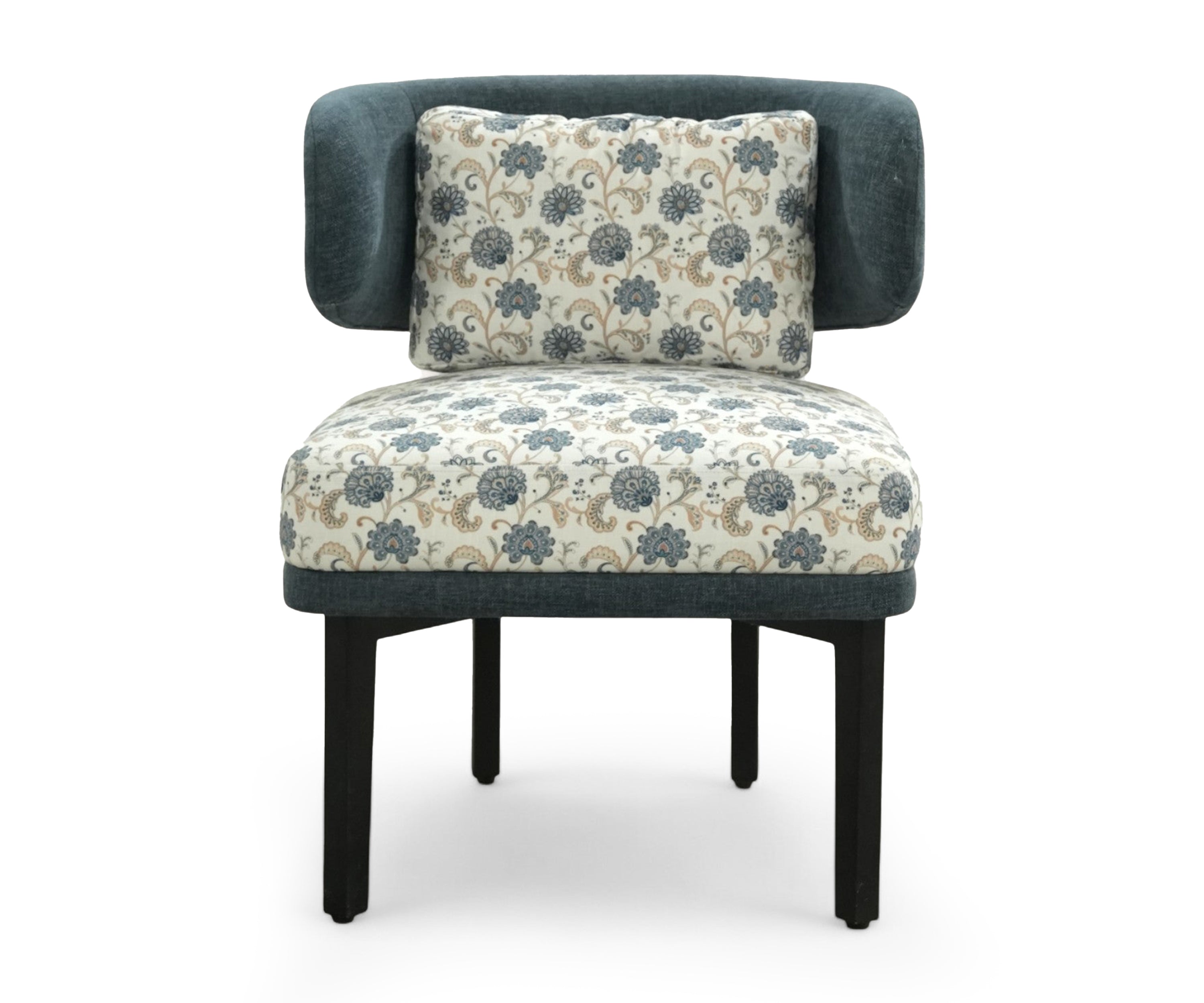 Sage Cotton Printed Accent Chair