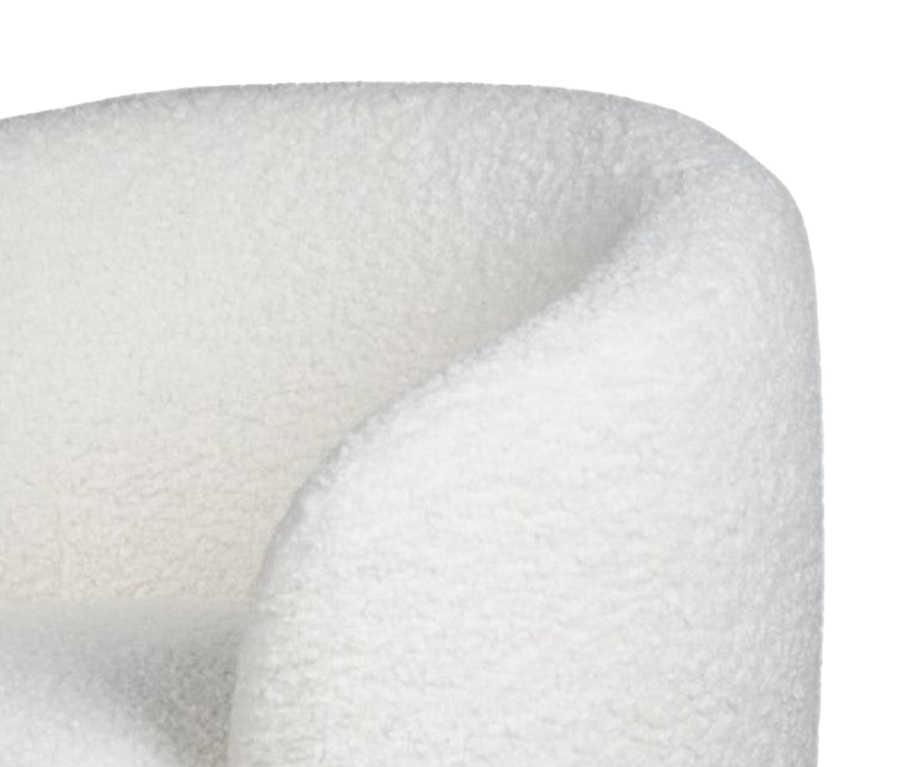 Ivory Bouclé Tub Accent Chair
