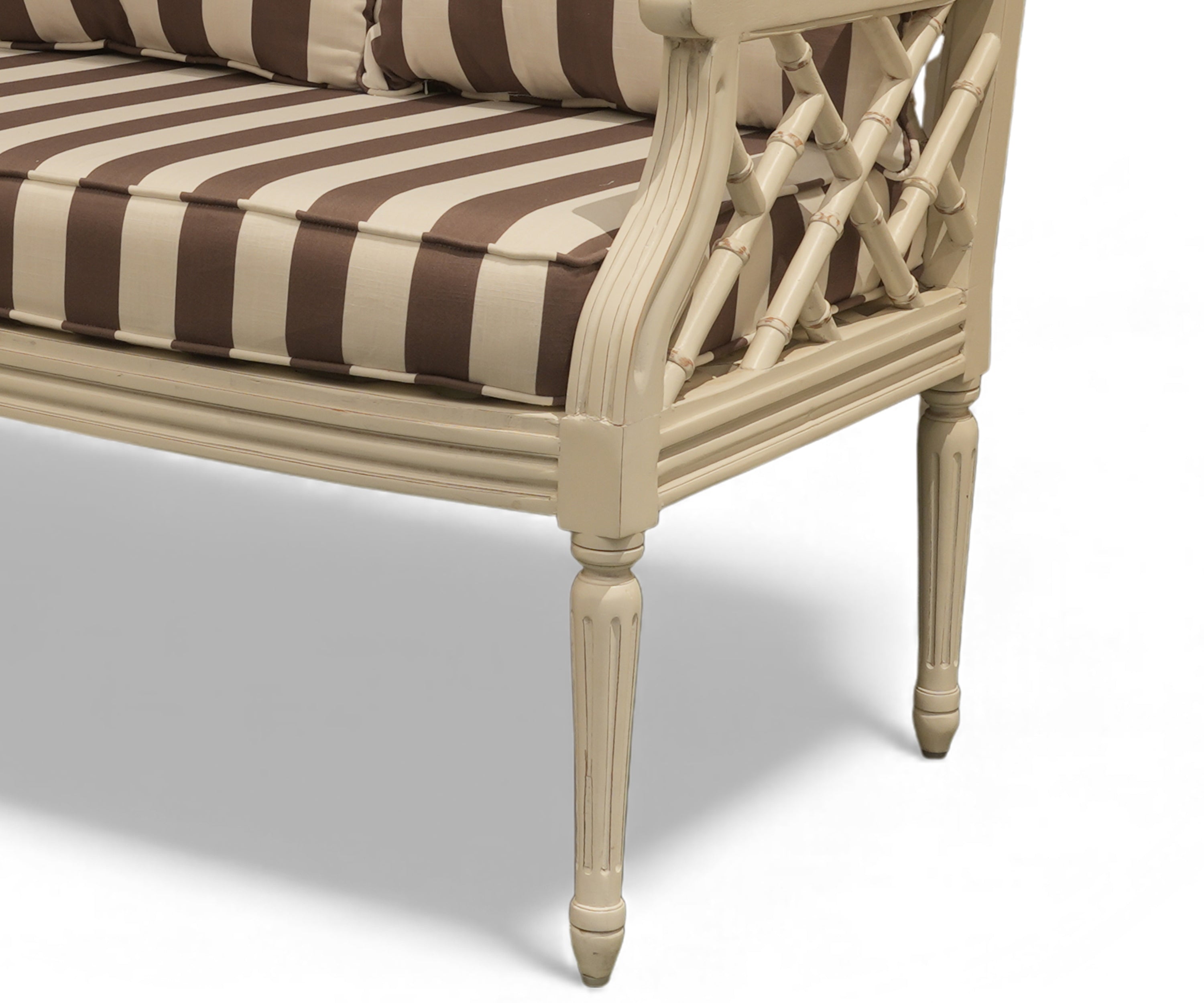 Gustavian Lattice 2 Seater Sofa