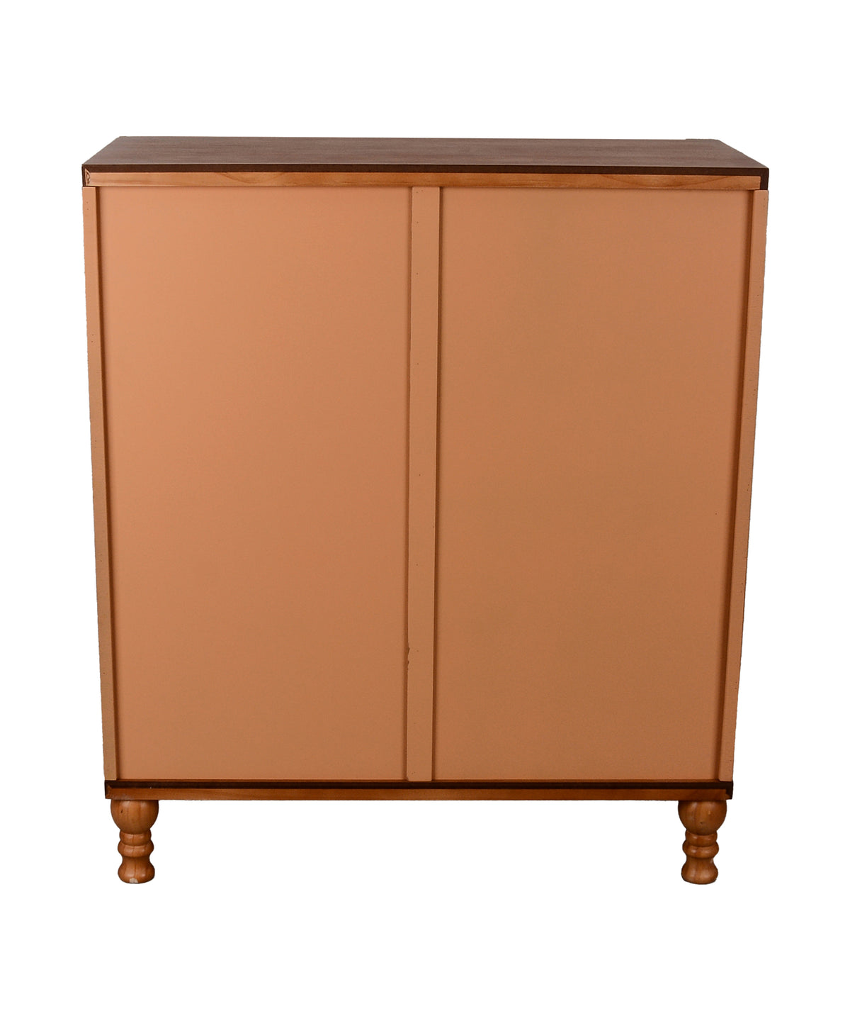 Honey Brown Sunburst Two-Door Cabinet