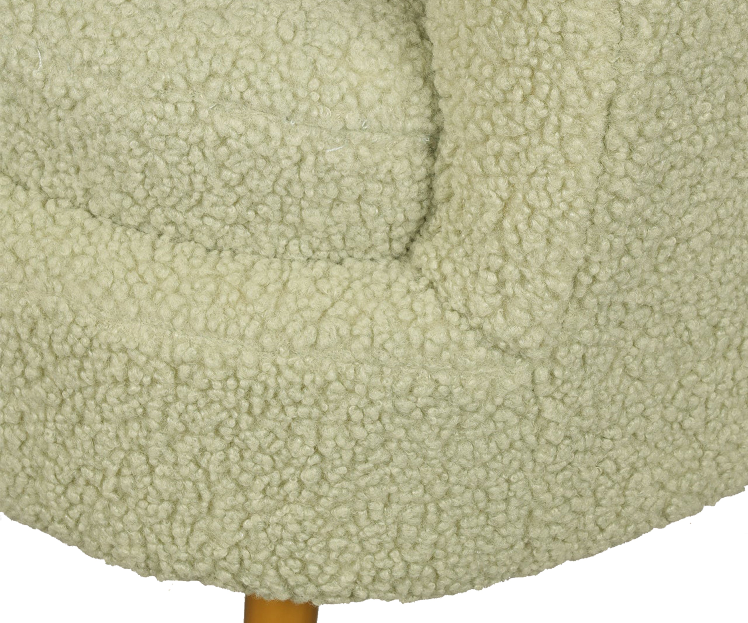 Seashell Bouclé Accent Arm Chair