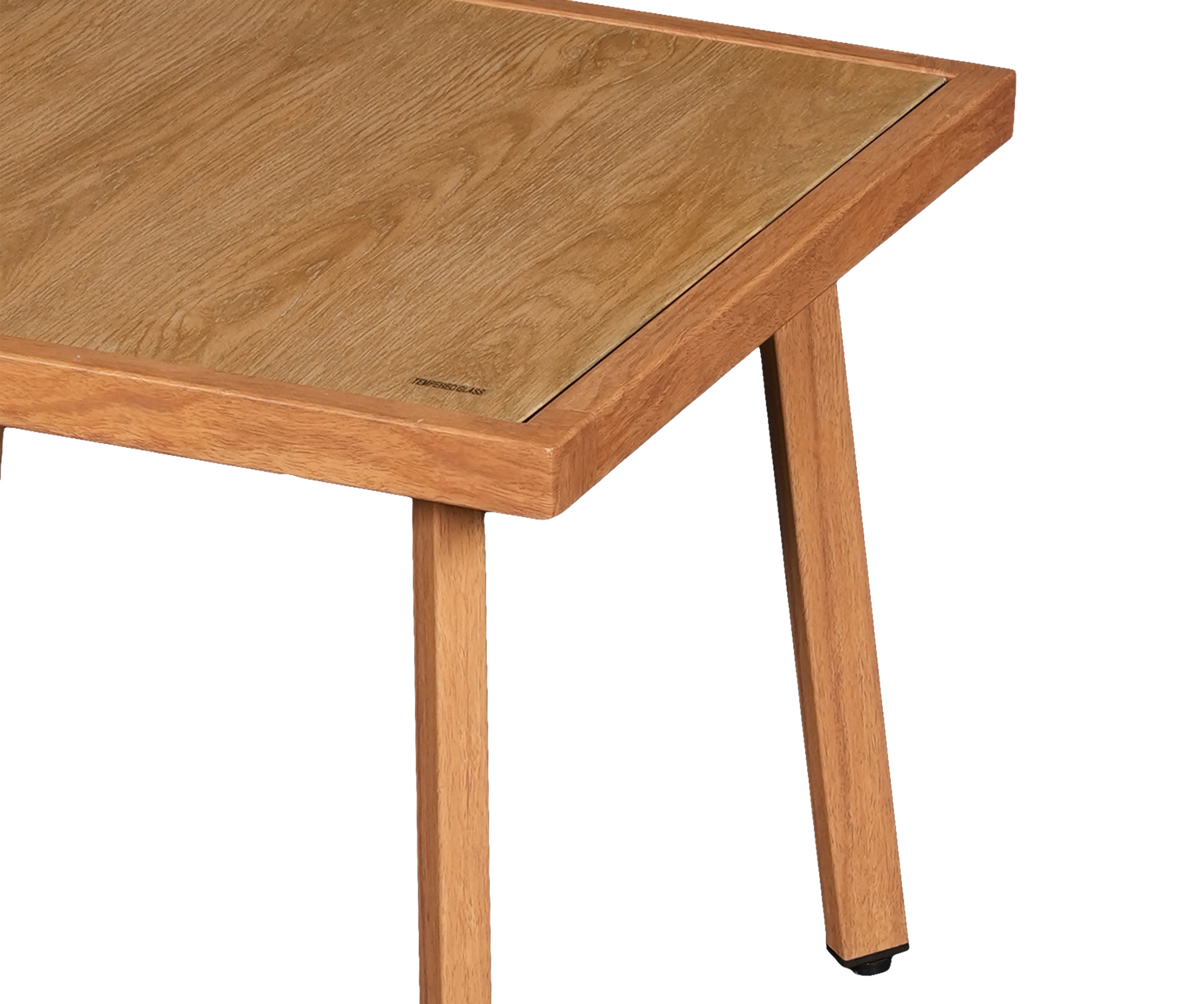 Modern Metal Outdoor Side Table with Square Top