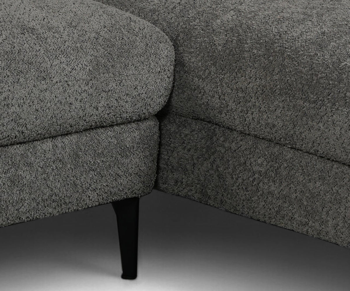 Bouclé L Shape Sectional Sofa