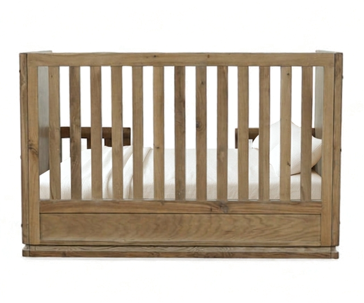 Kids Solid Wood Bed with Rounded Edges