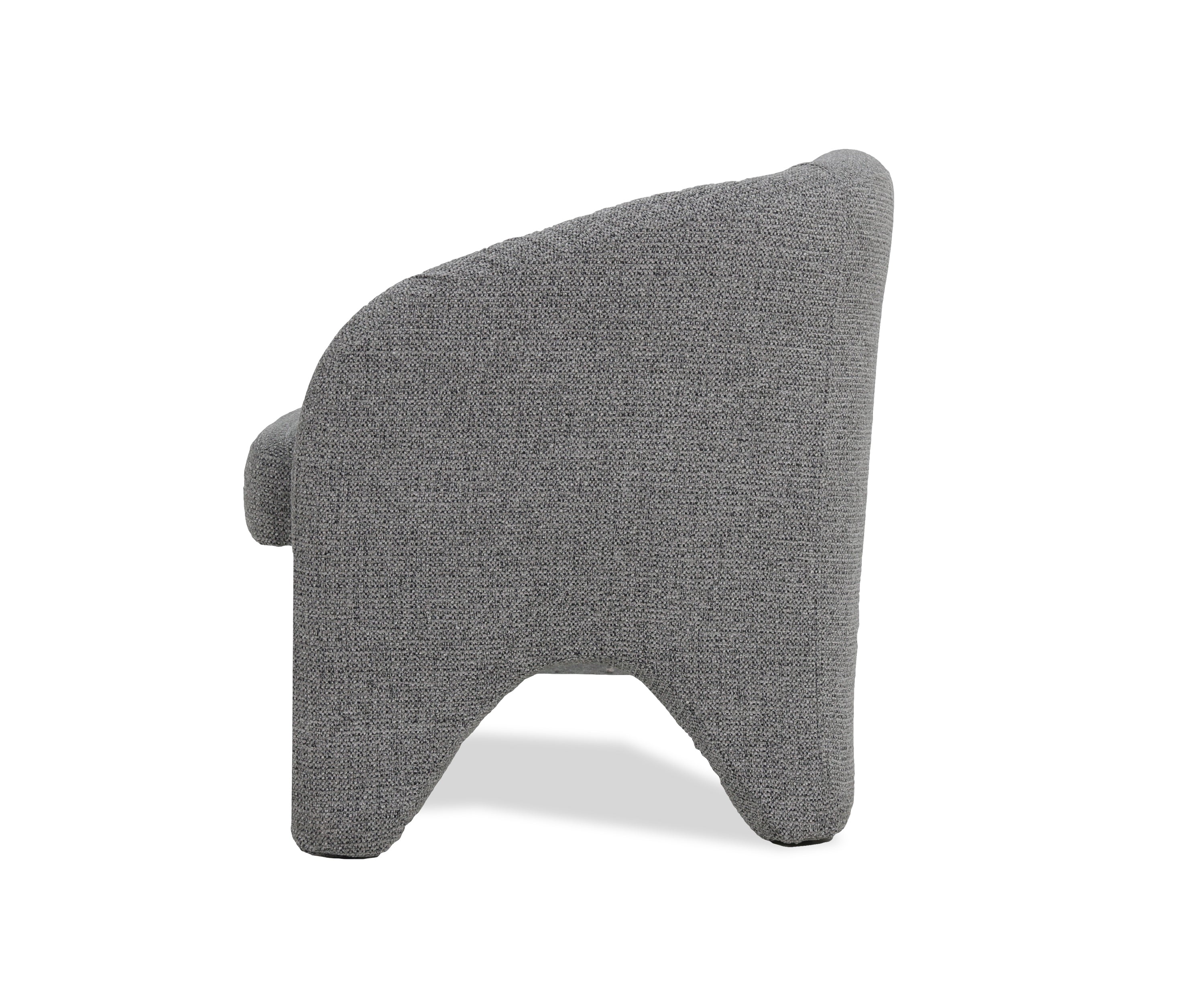 Contemporary Barrel Boucle Lounge Chair