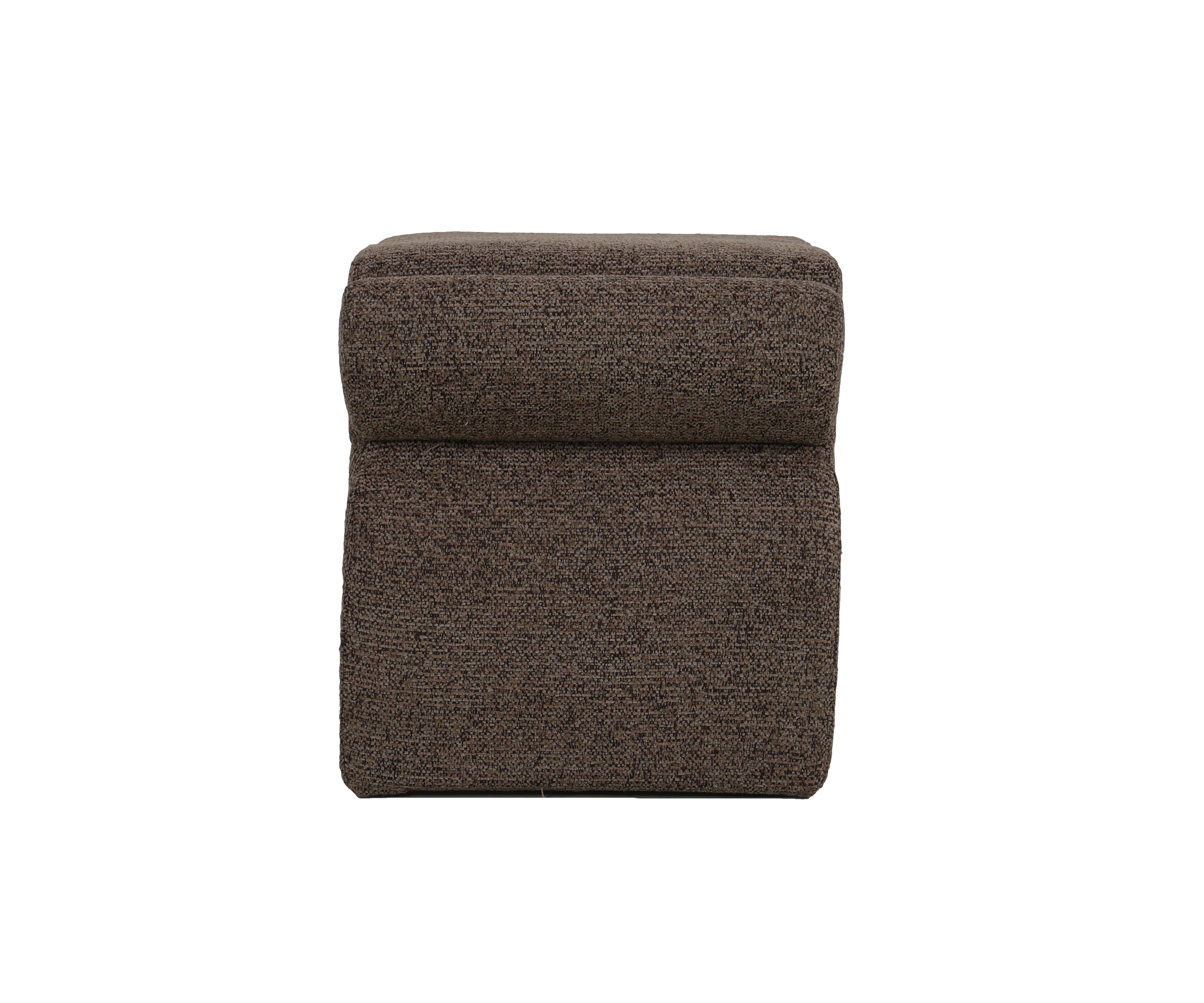 Upholstered Arch Ottoman Stool in Chenille