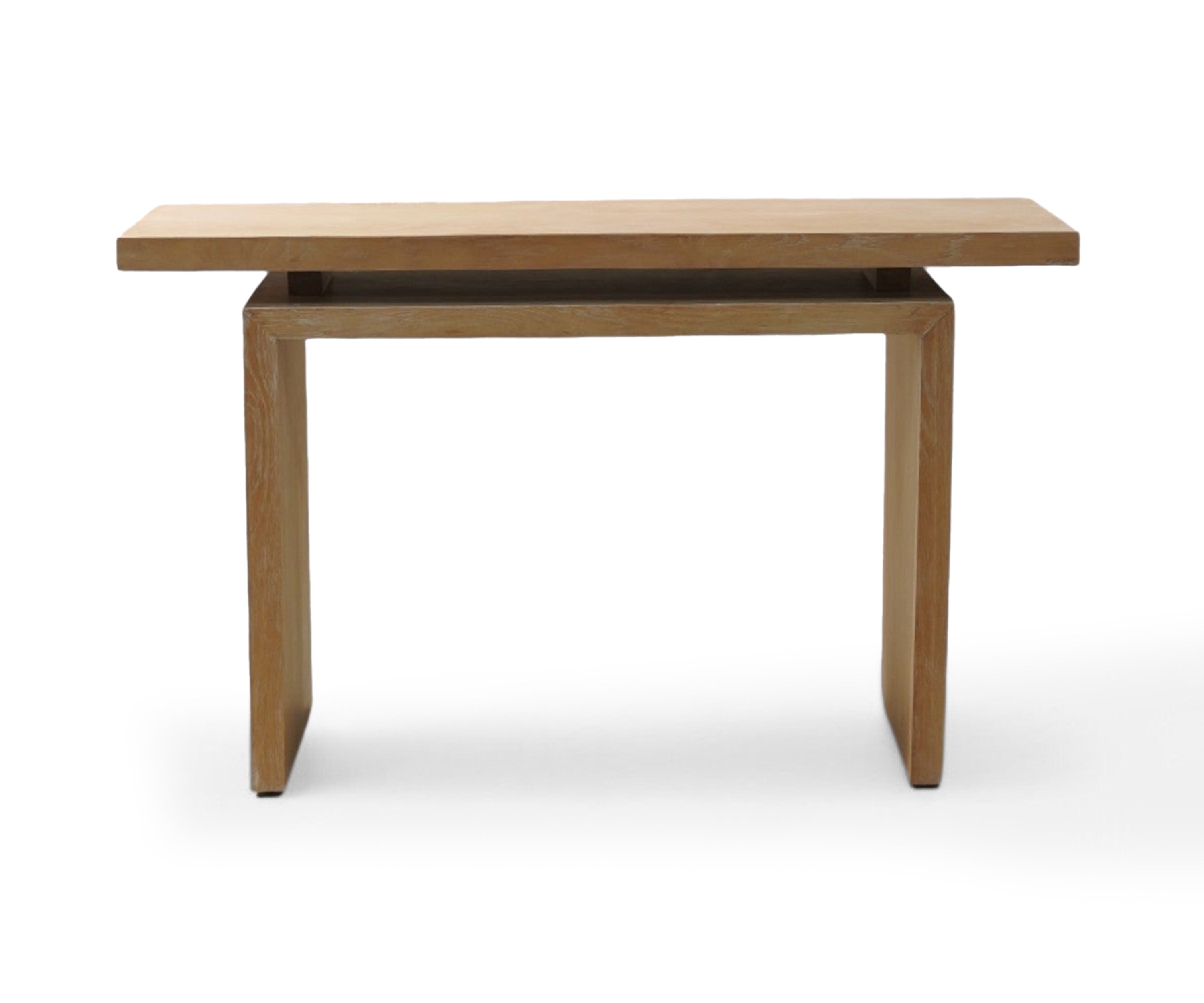 Modern Oak Console Table with Floating Top