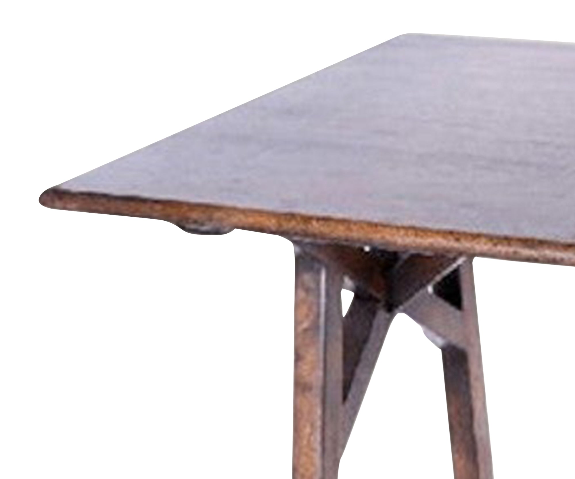 Solid Wood Study Table with Trestle Base