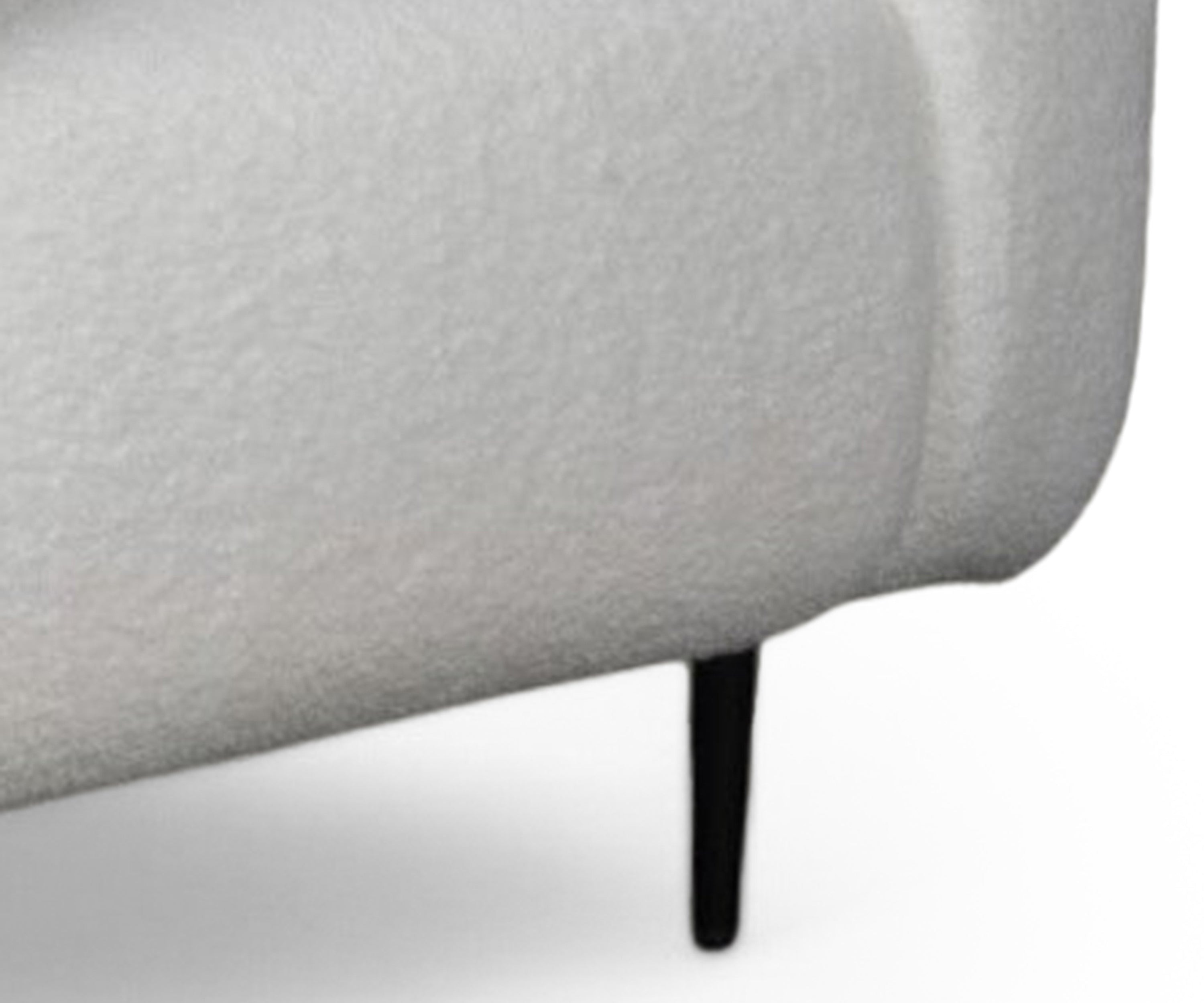 Sculpted Wing Bouclé Arm Chair