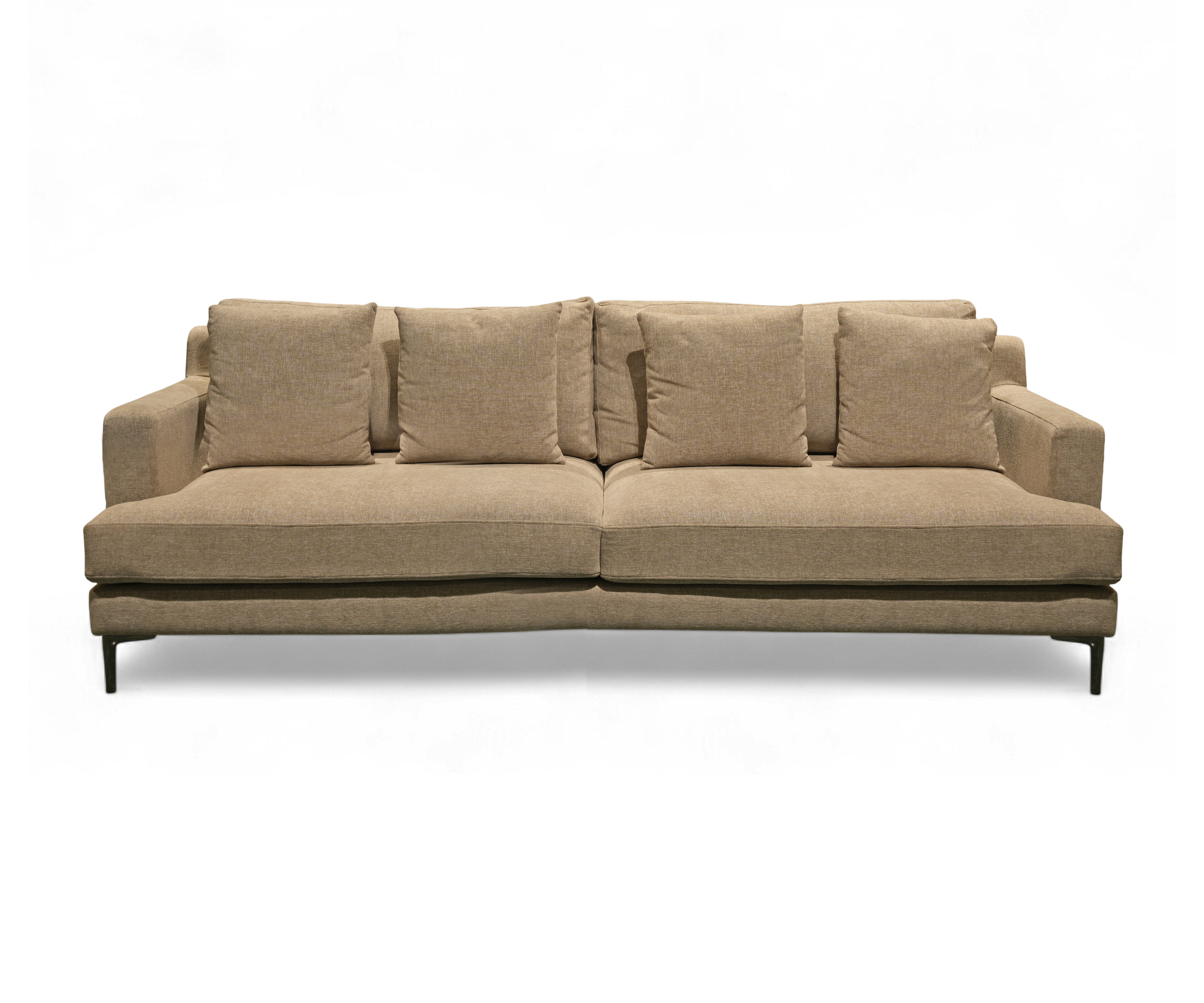 Taupe Suede 3 Seater Sofa