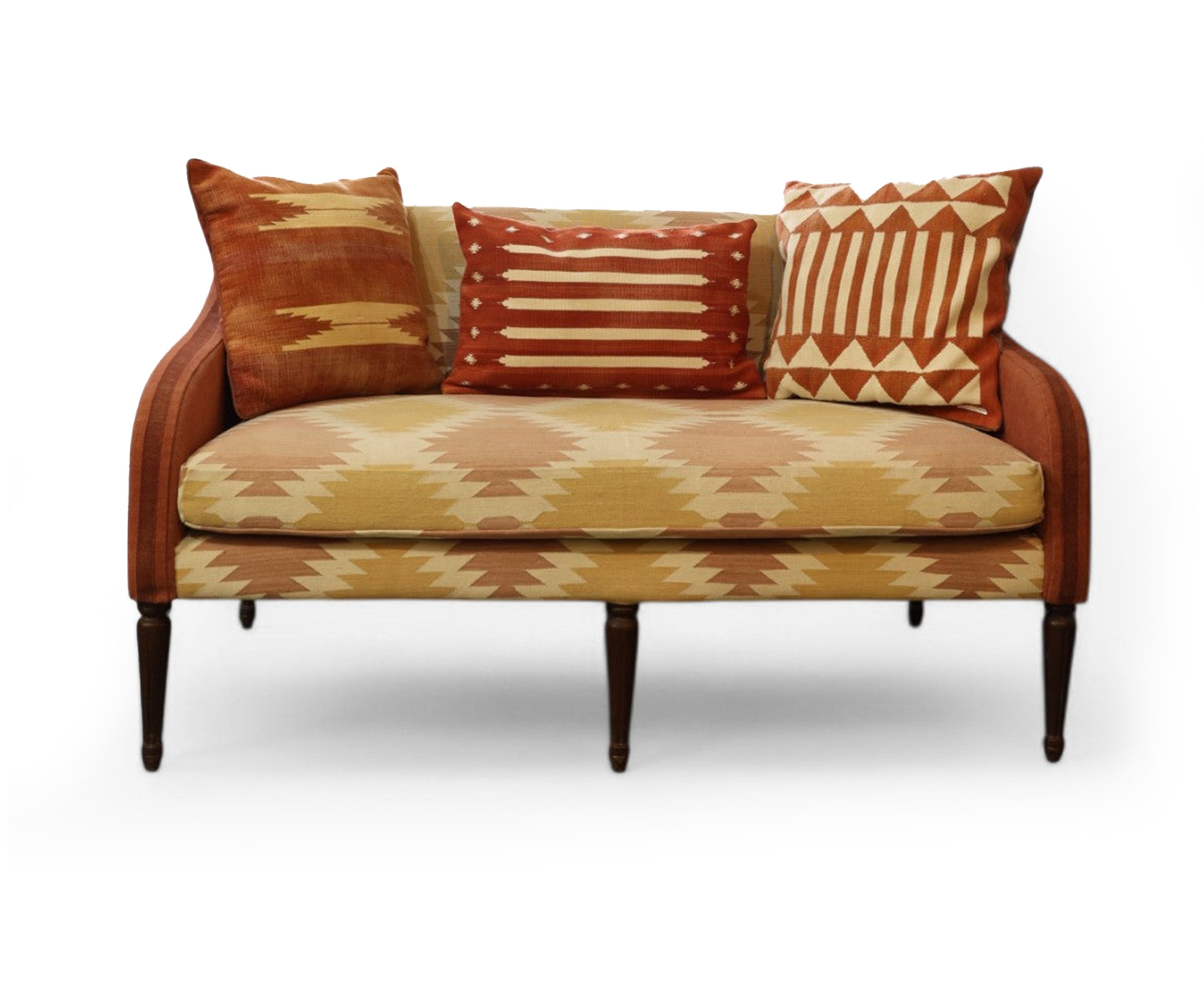 Handwoven Cotton Dhurrie 2 Seater Sofa