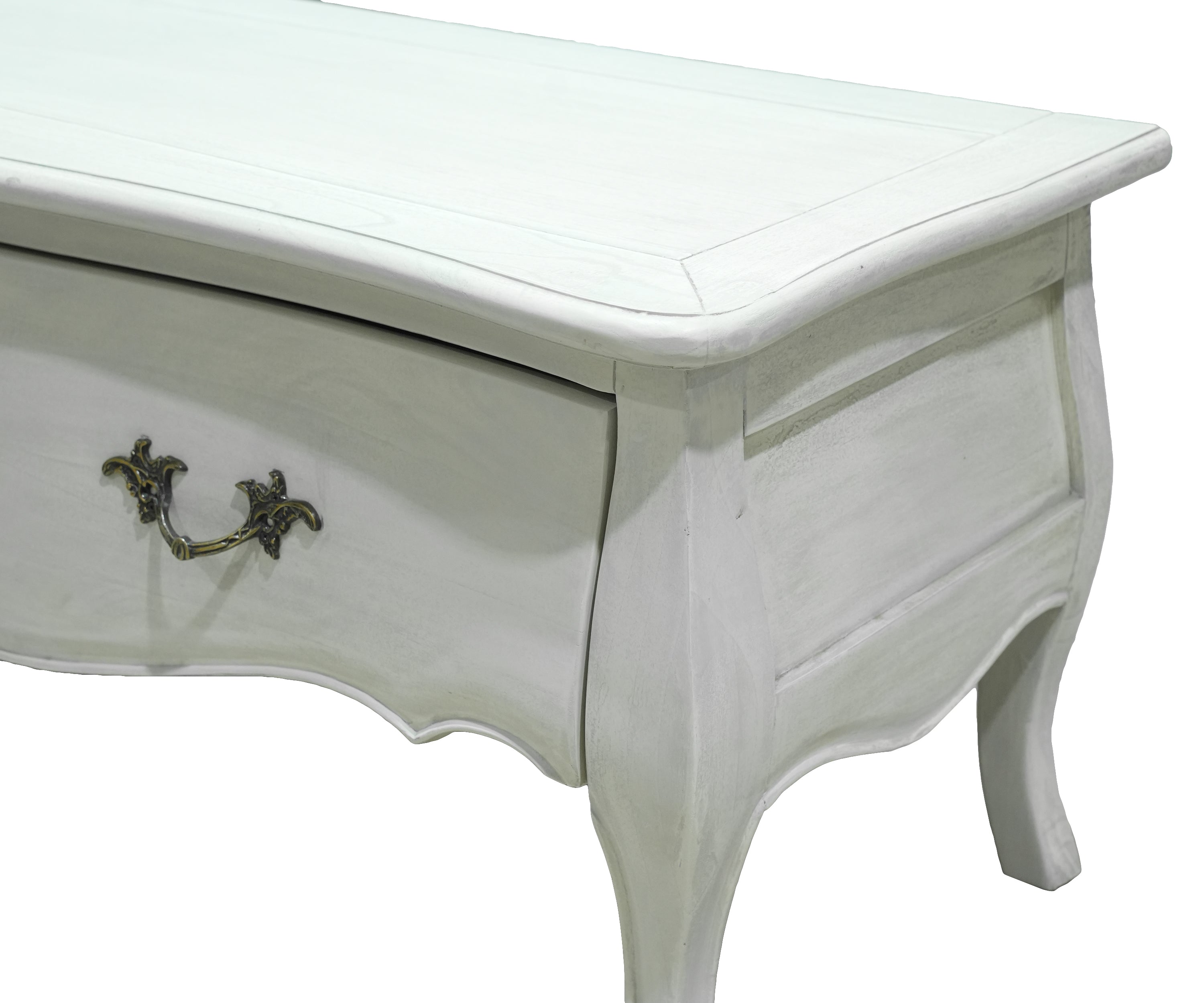 French Classic White TV Unit