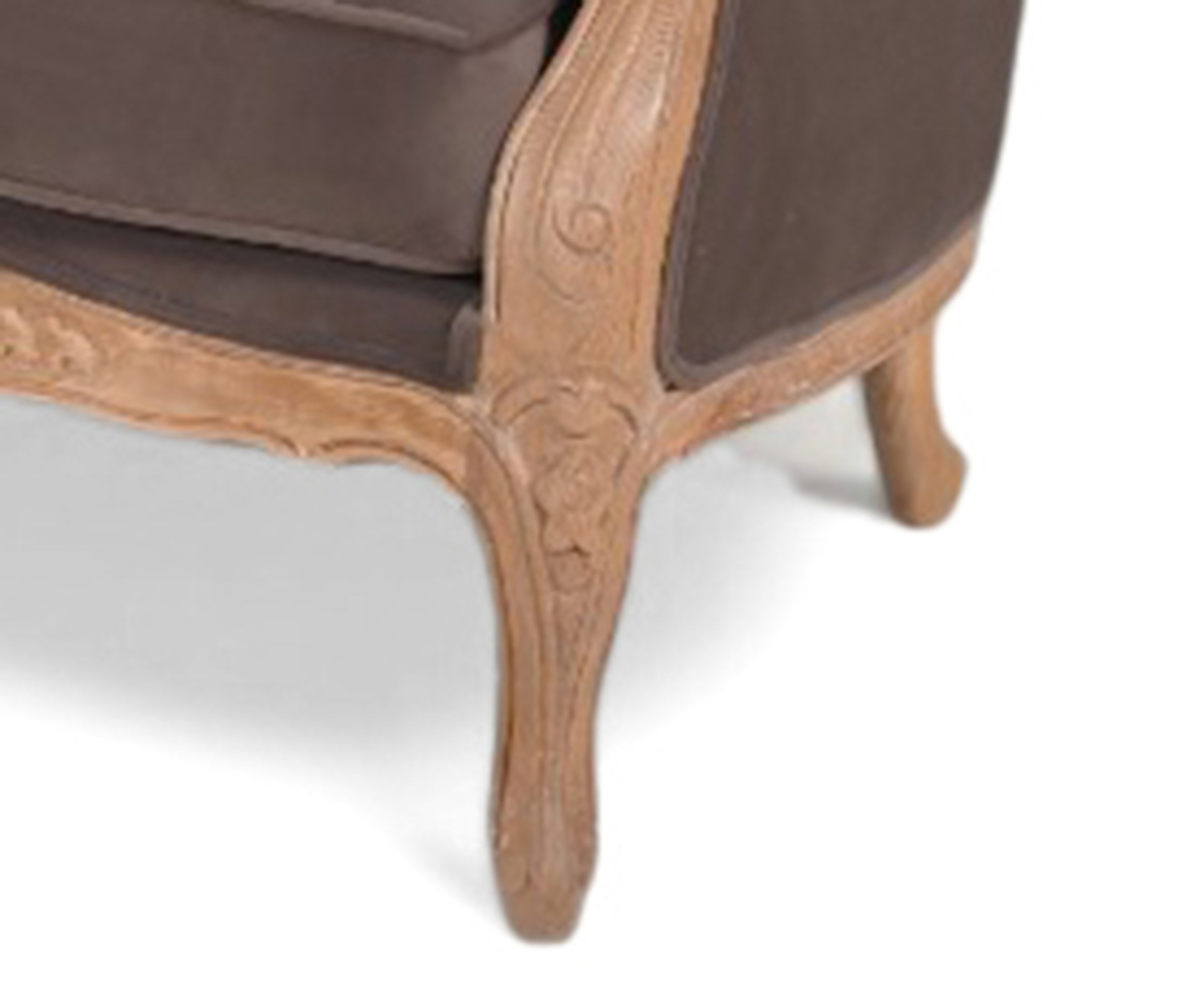 Royal Velvet Finish Majestic Carved 3 seater Sofa