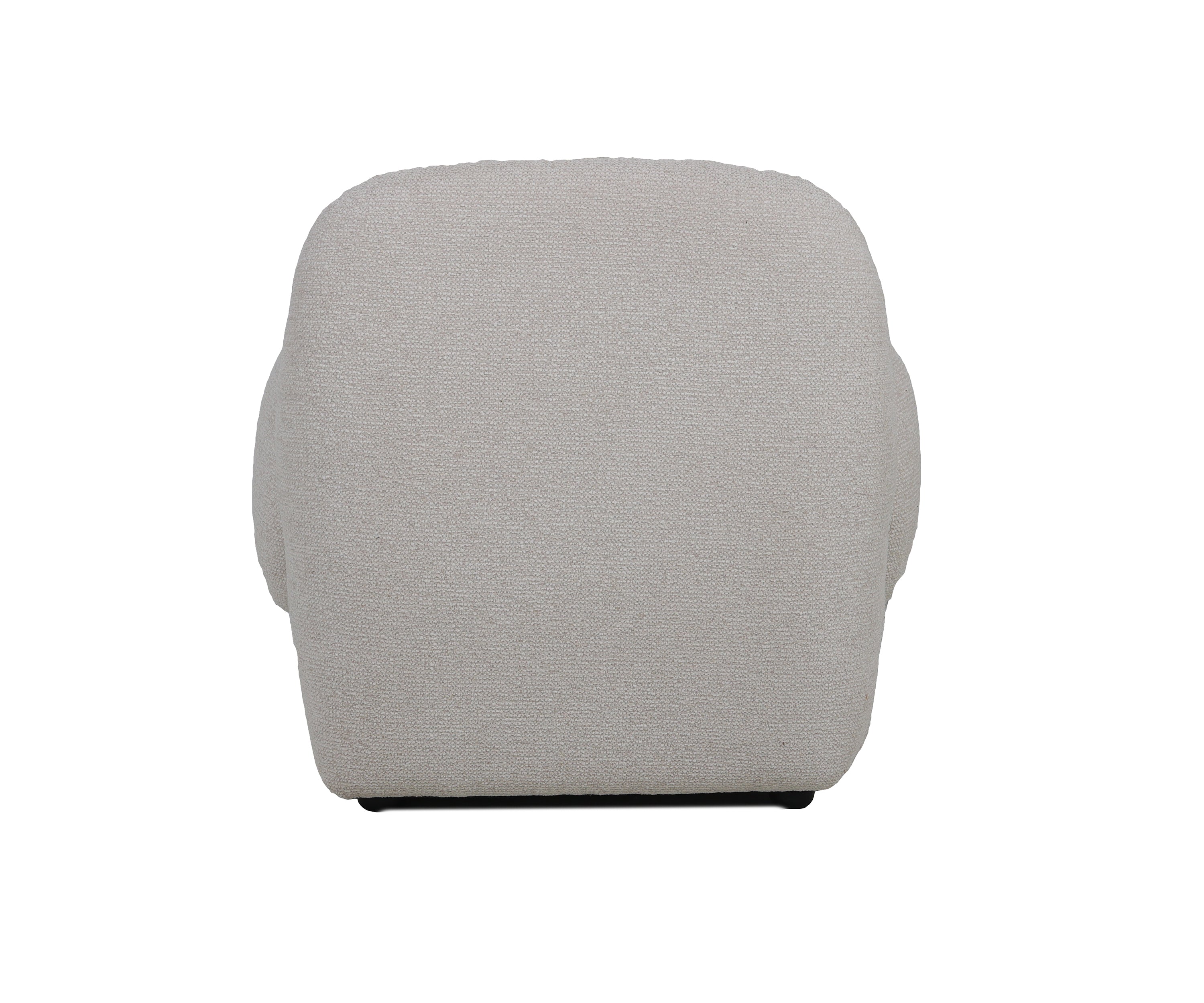 Accent Armchair in Light Grey Boucle