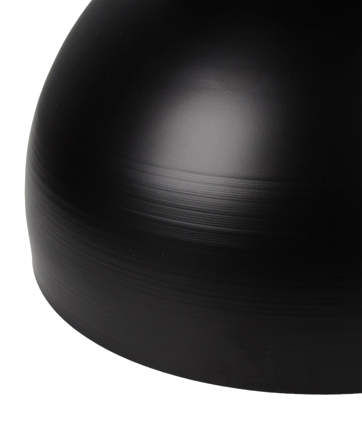 Round Sculptural Matte Black Hourglass End Table