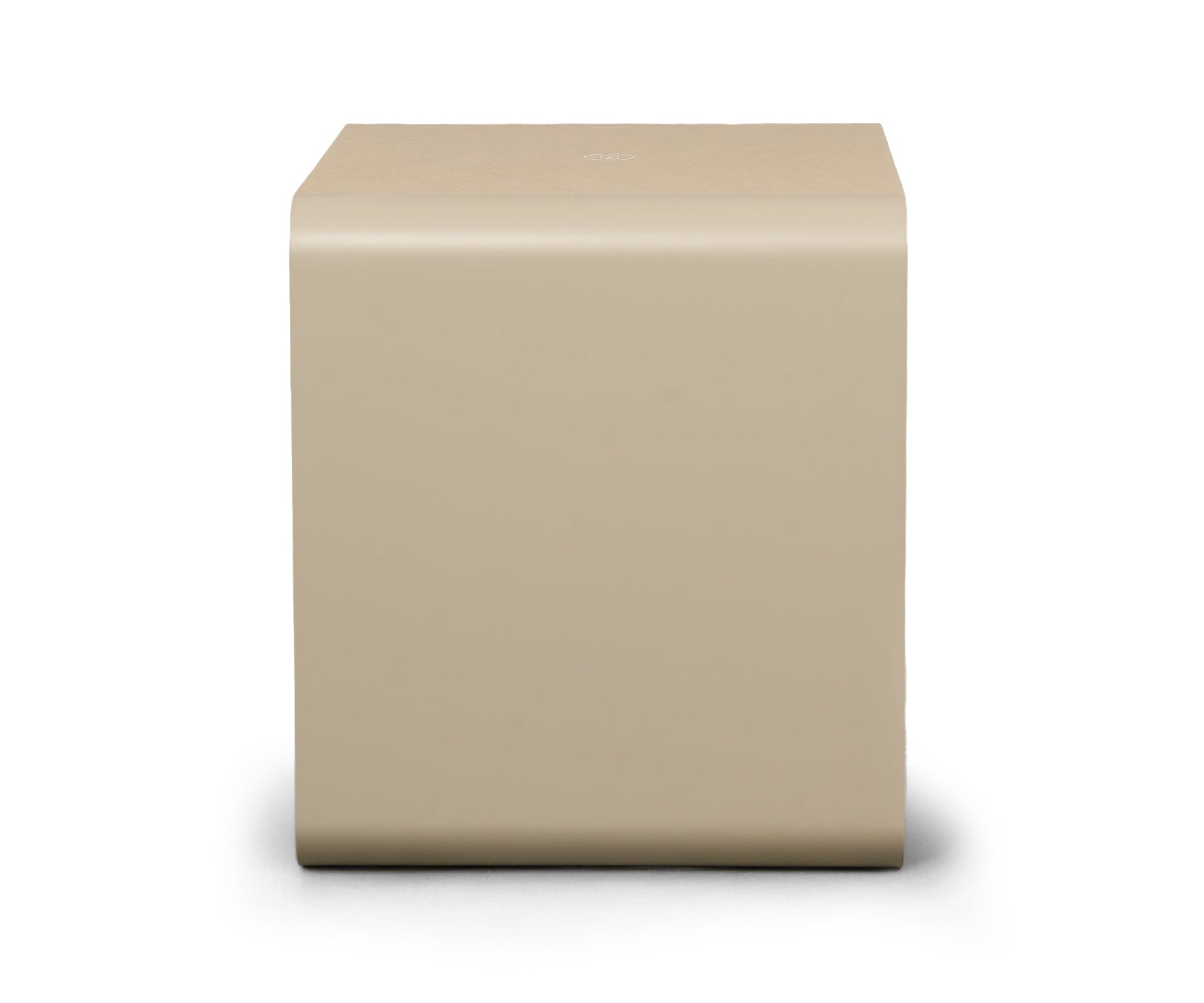 Taupe Curve 2-Drawer Bed Side Table