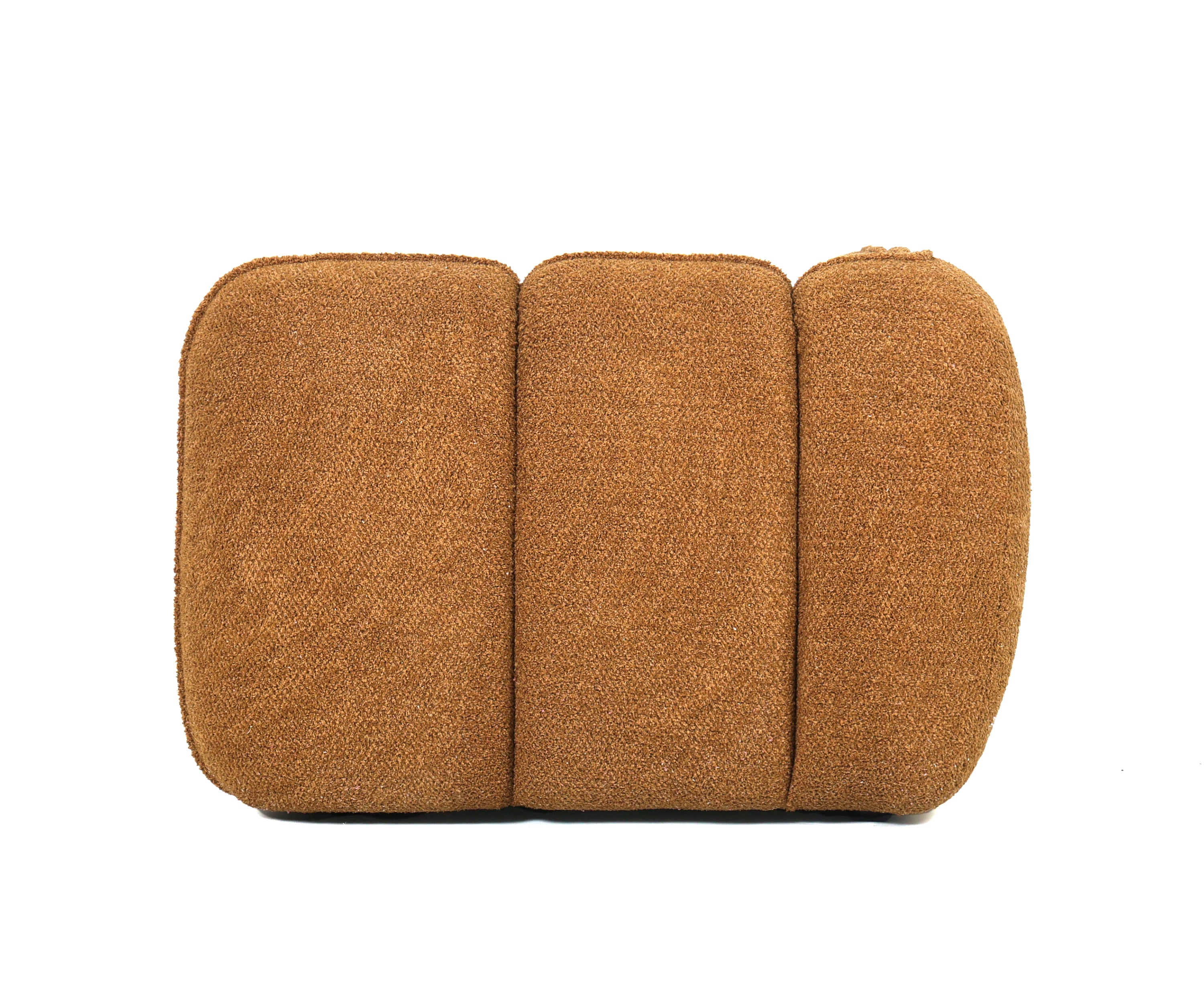 Bouclé Upholstered Channel-Tufted Sofa