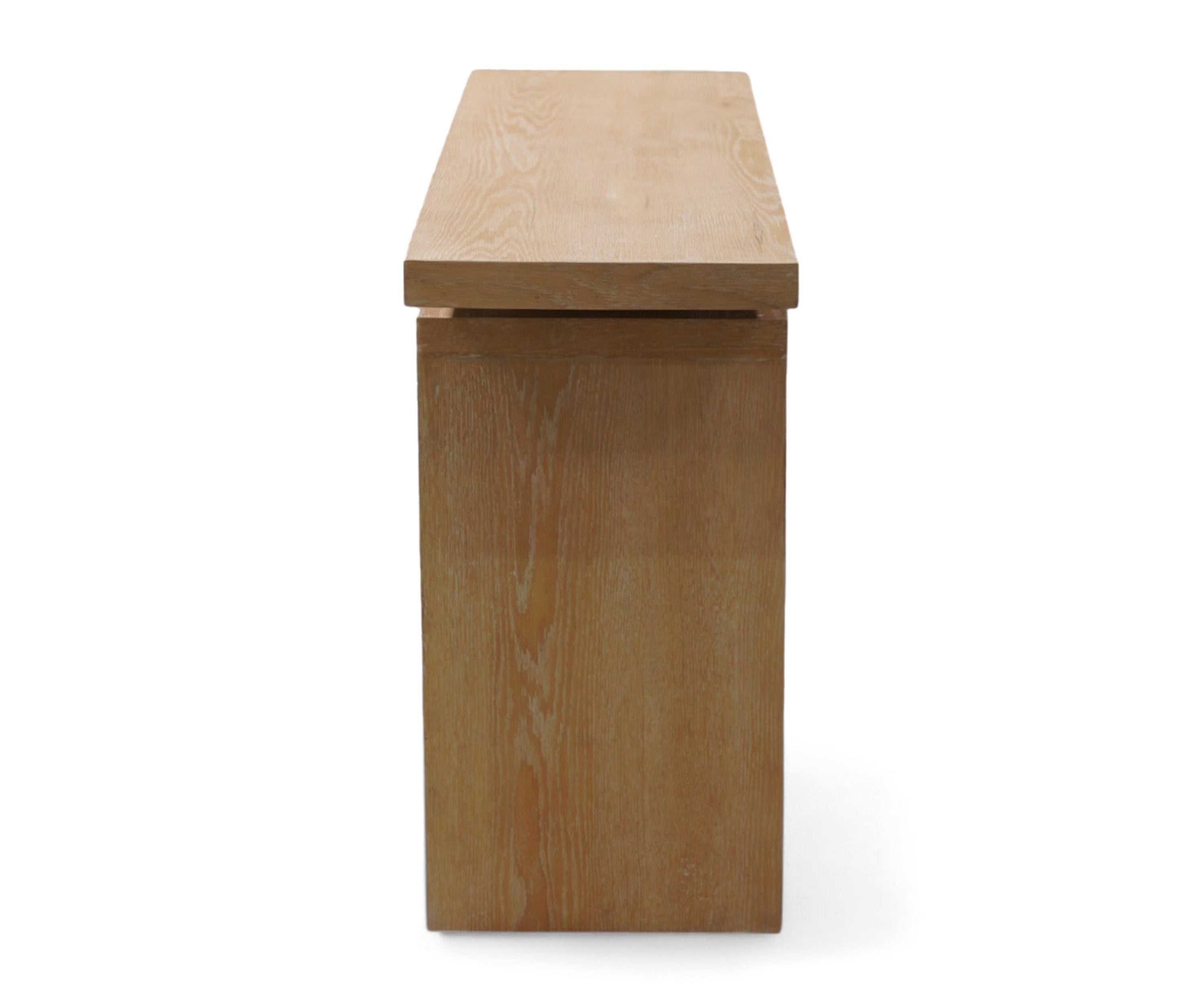 Modern Oak Console Table with Floating Top