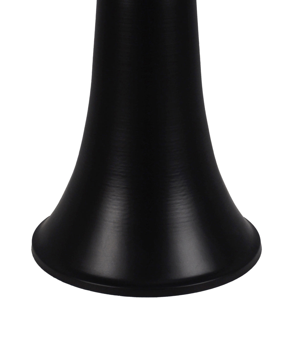 Round Two Tone End Table with Sculptural Flared Base