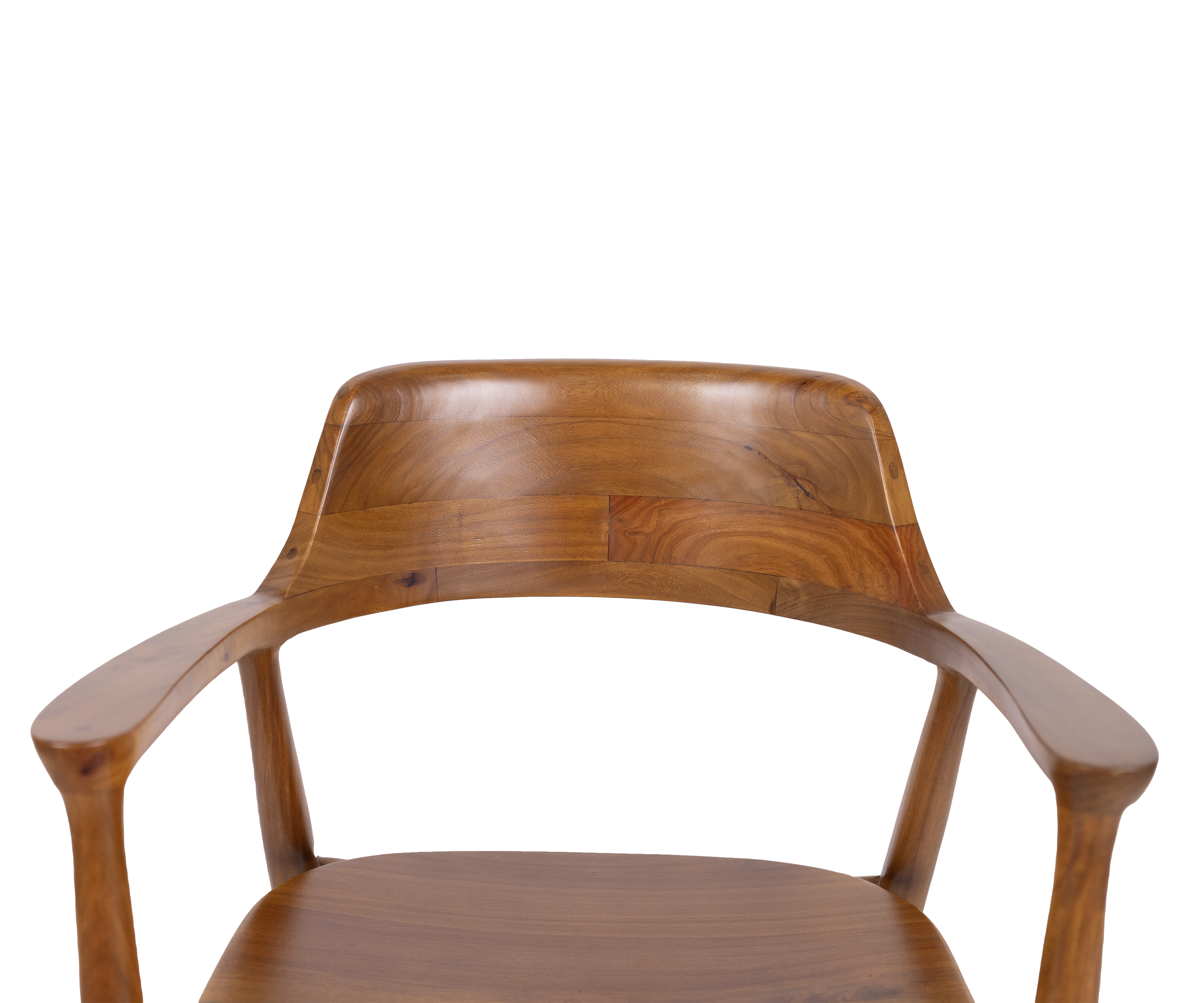 Mid-Century Teak Wood Arm Chair