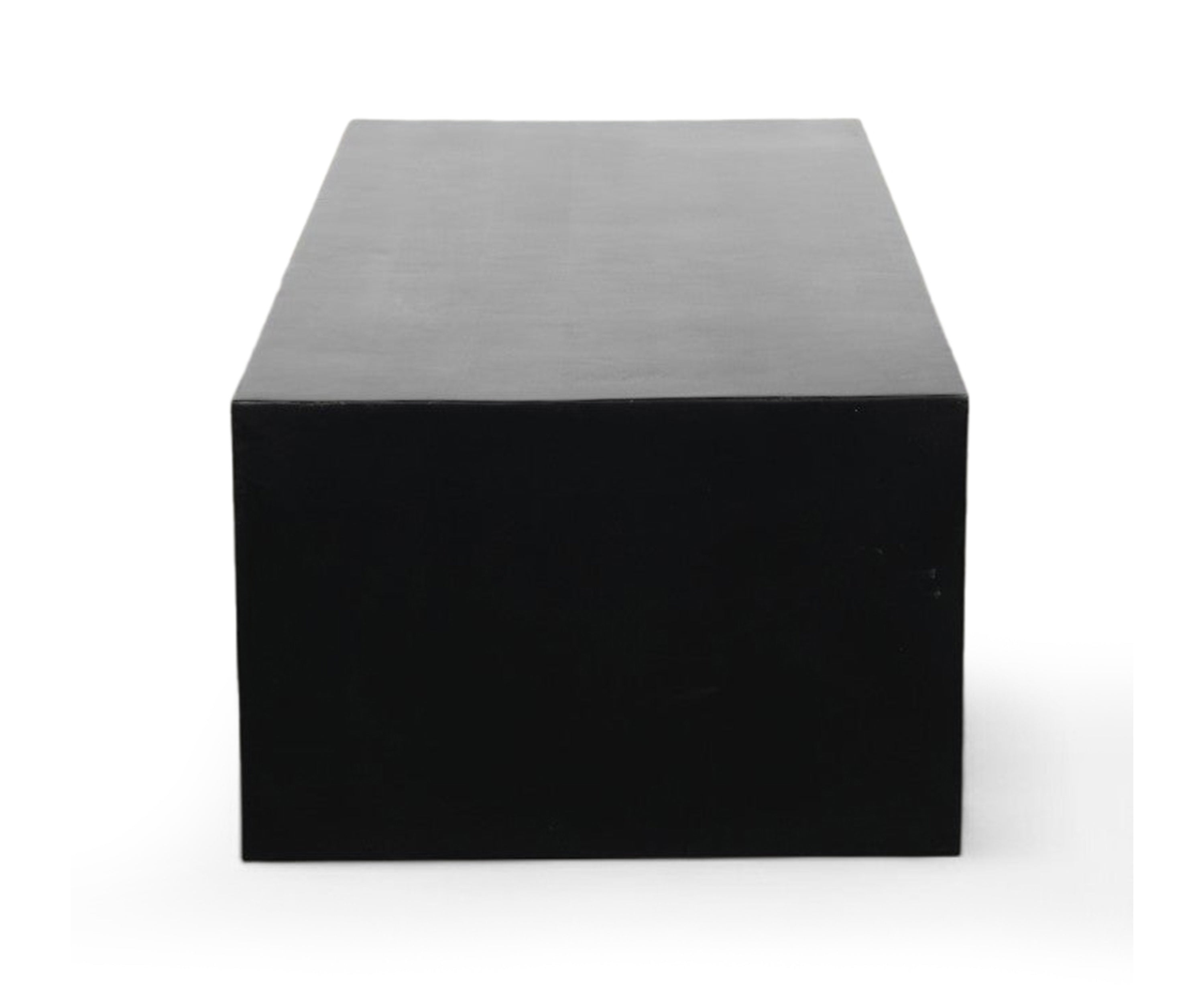 Minimal Black Waterfall Coffee Table