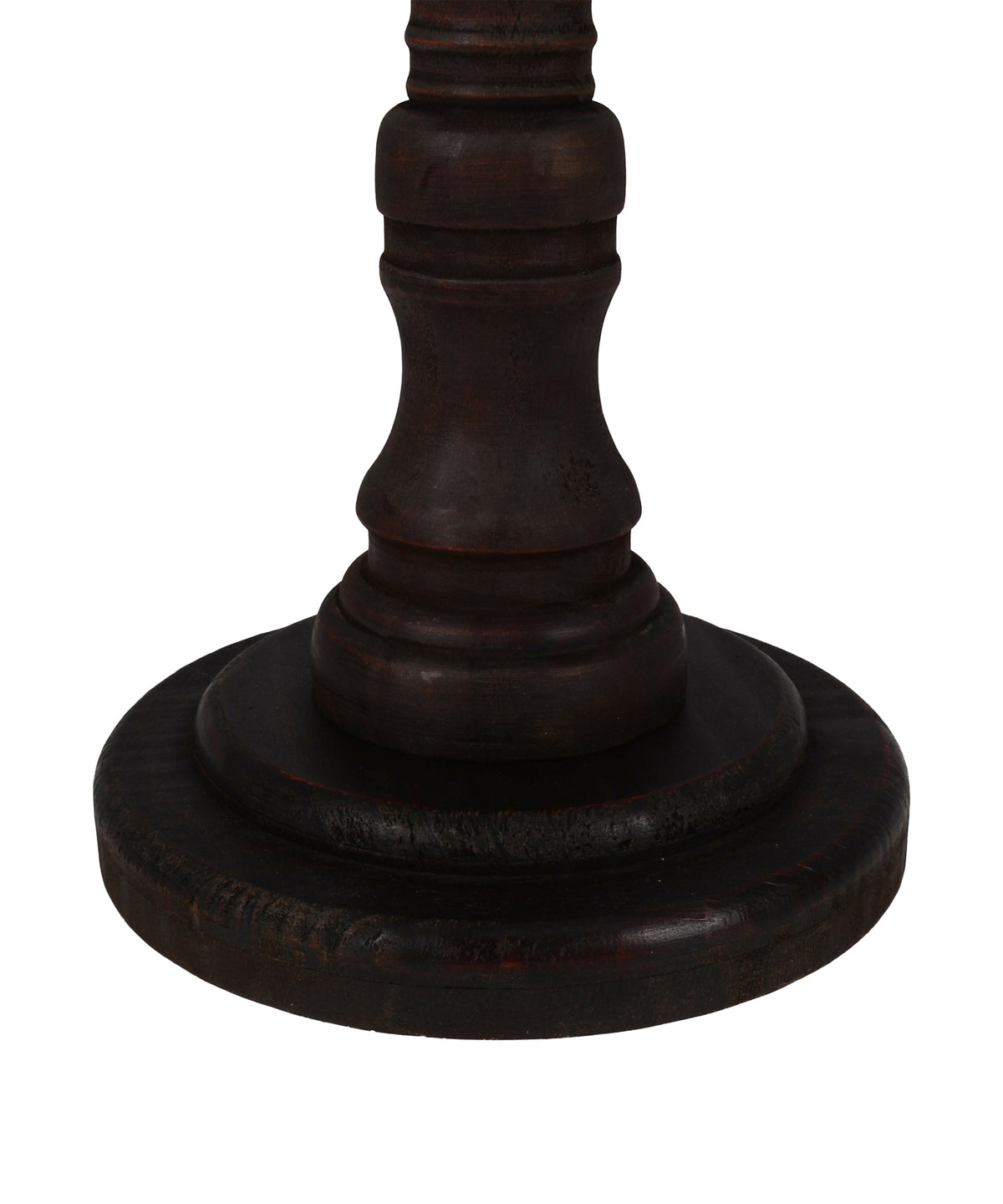 Round Turned Baluster Pedestal Accent Table