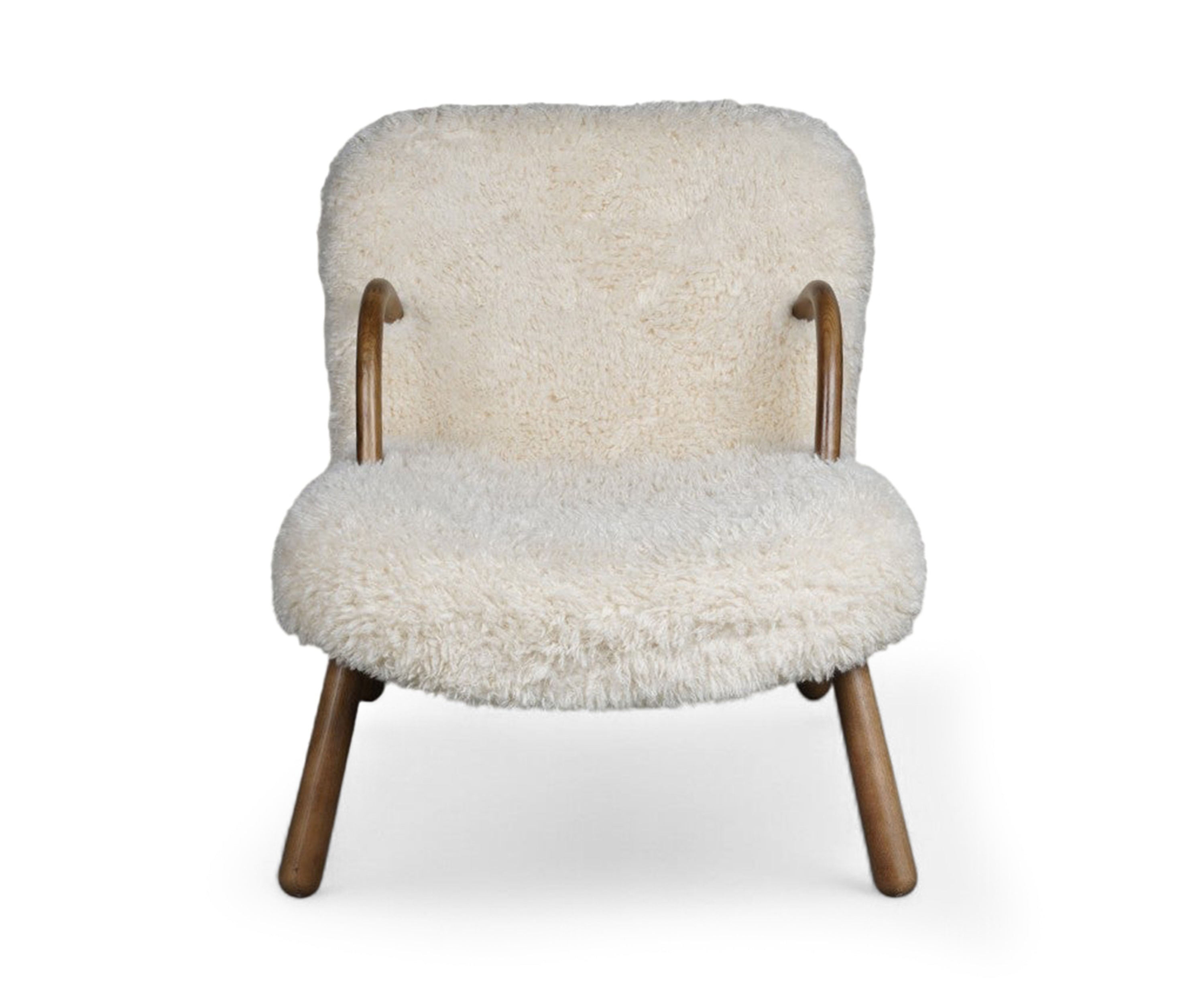 Arctic Fur Ivory Lounge Arm Chair