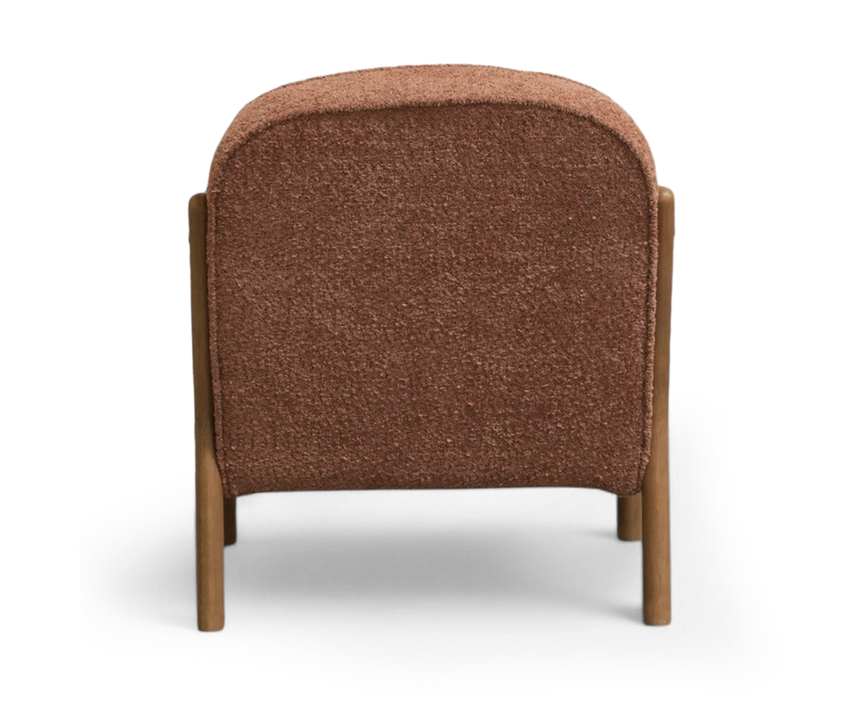 Curved Frame Bouclé Single seater Sofa Chair