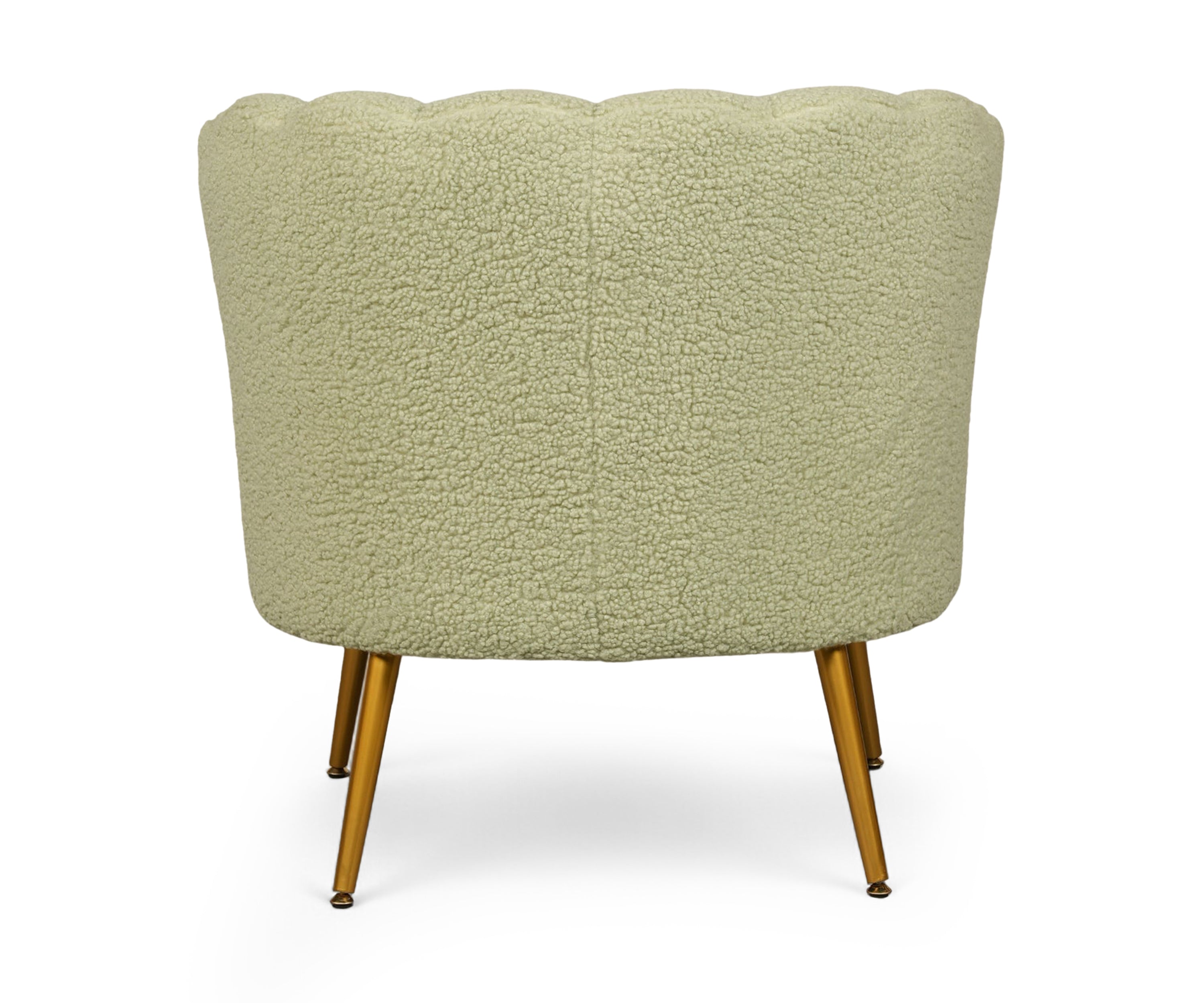 Seashell Bouclé Accent Arm Chair