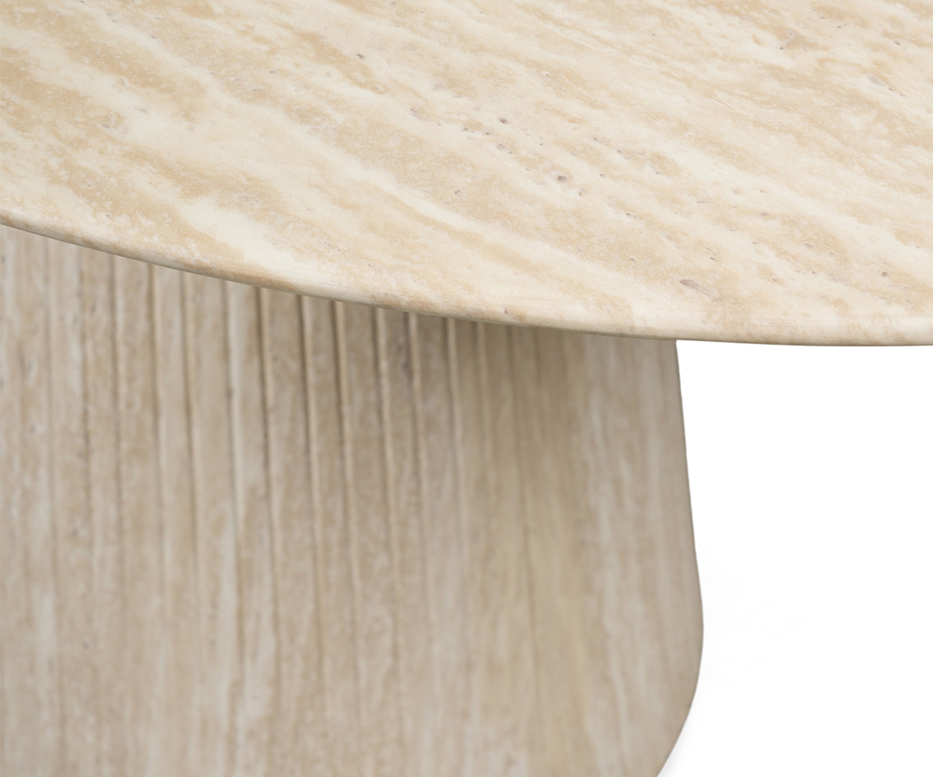 Rustic Wood Oval 6 Seater Dining Table with Curved Edges