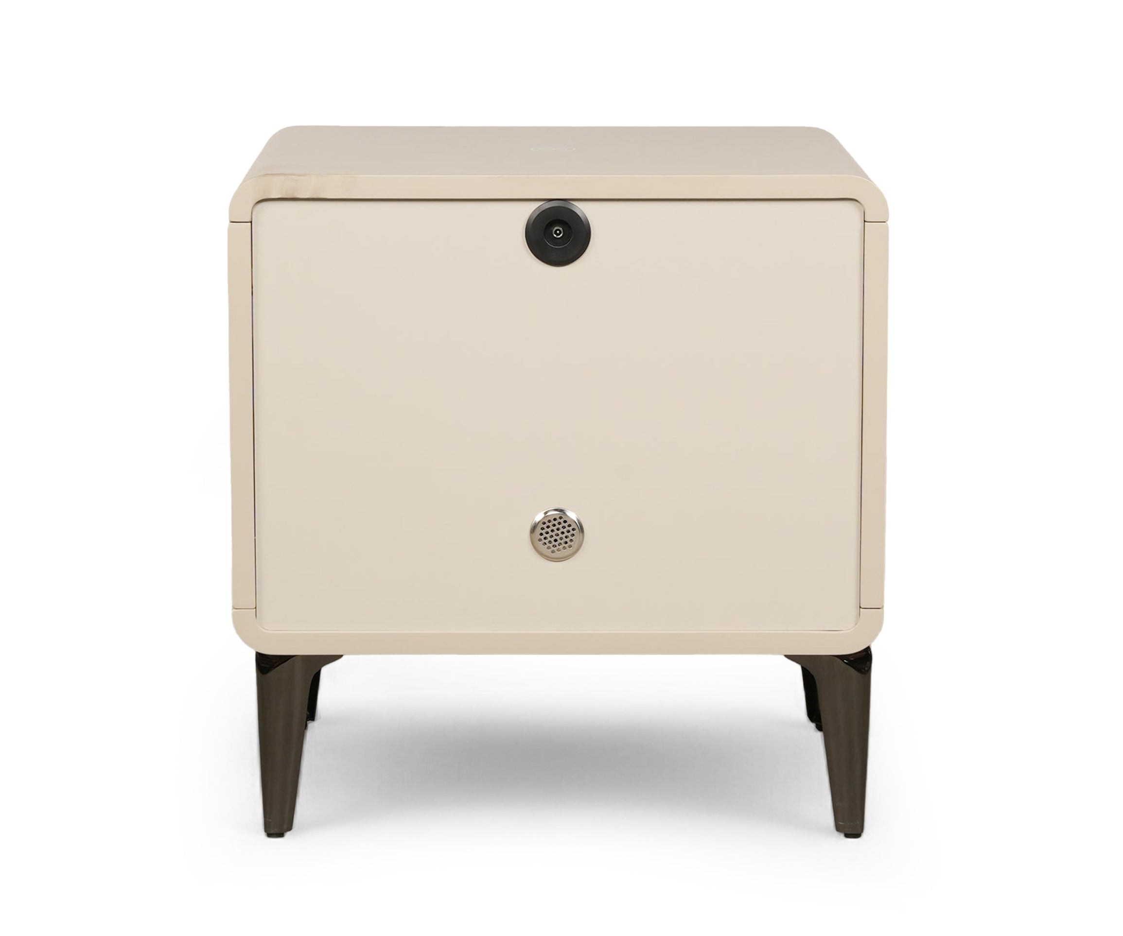 Taupe Smart Charge Bed Side Table with Drawer