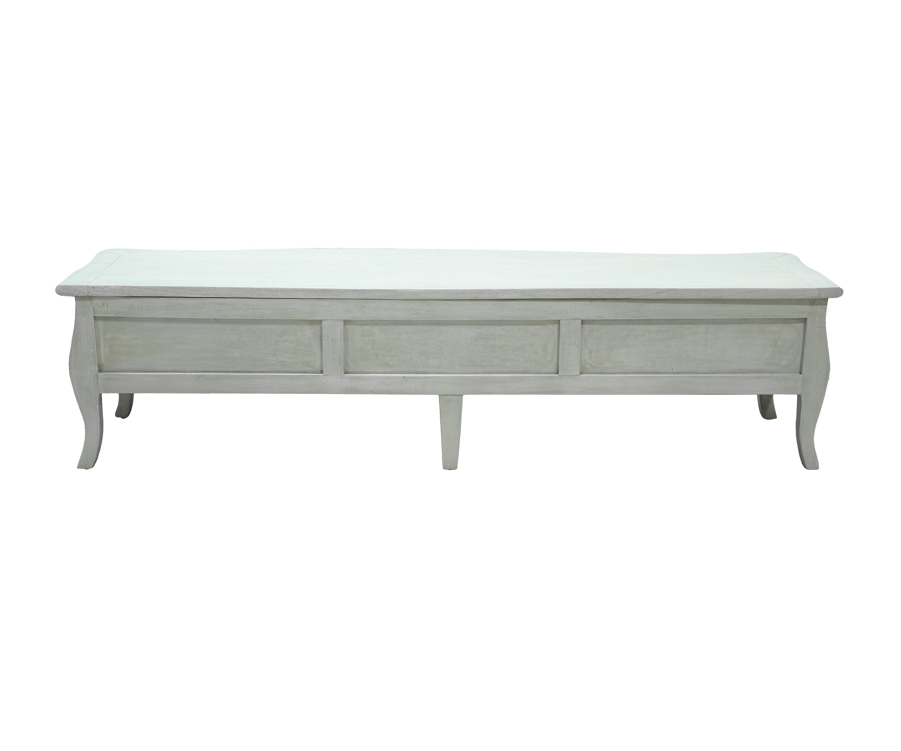 French Classic White TV Unit