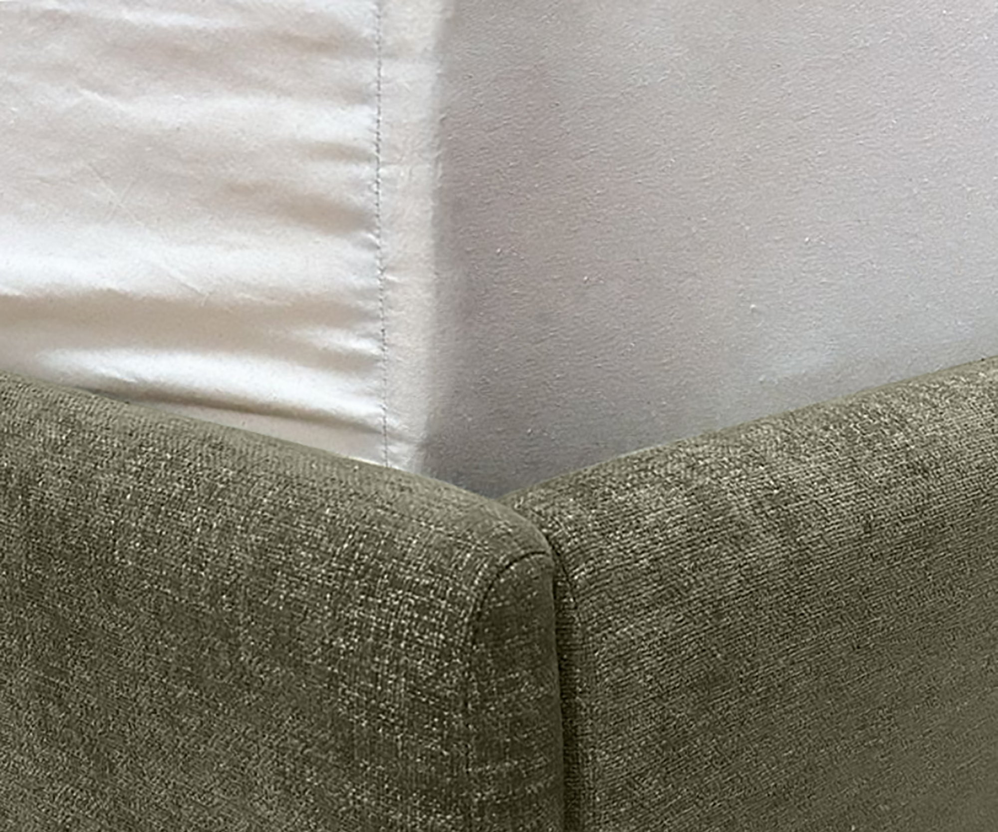 Camille Upholstered Acacia Wood Bed