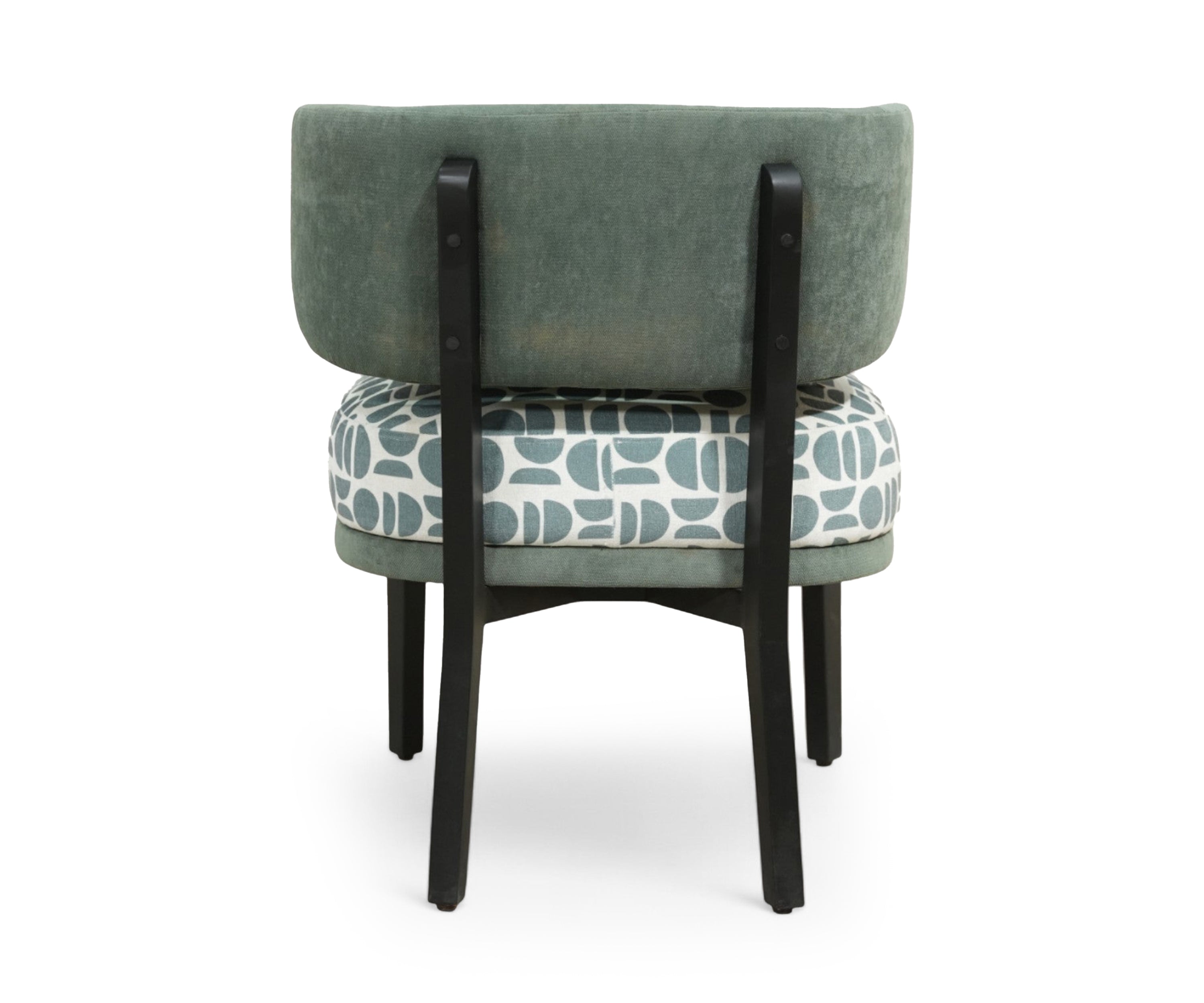 Sage Cotton Printed Accent Chair