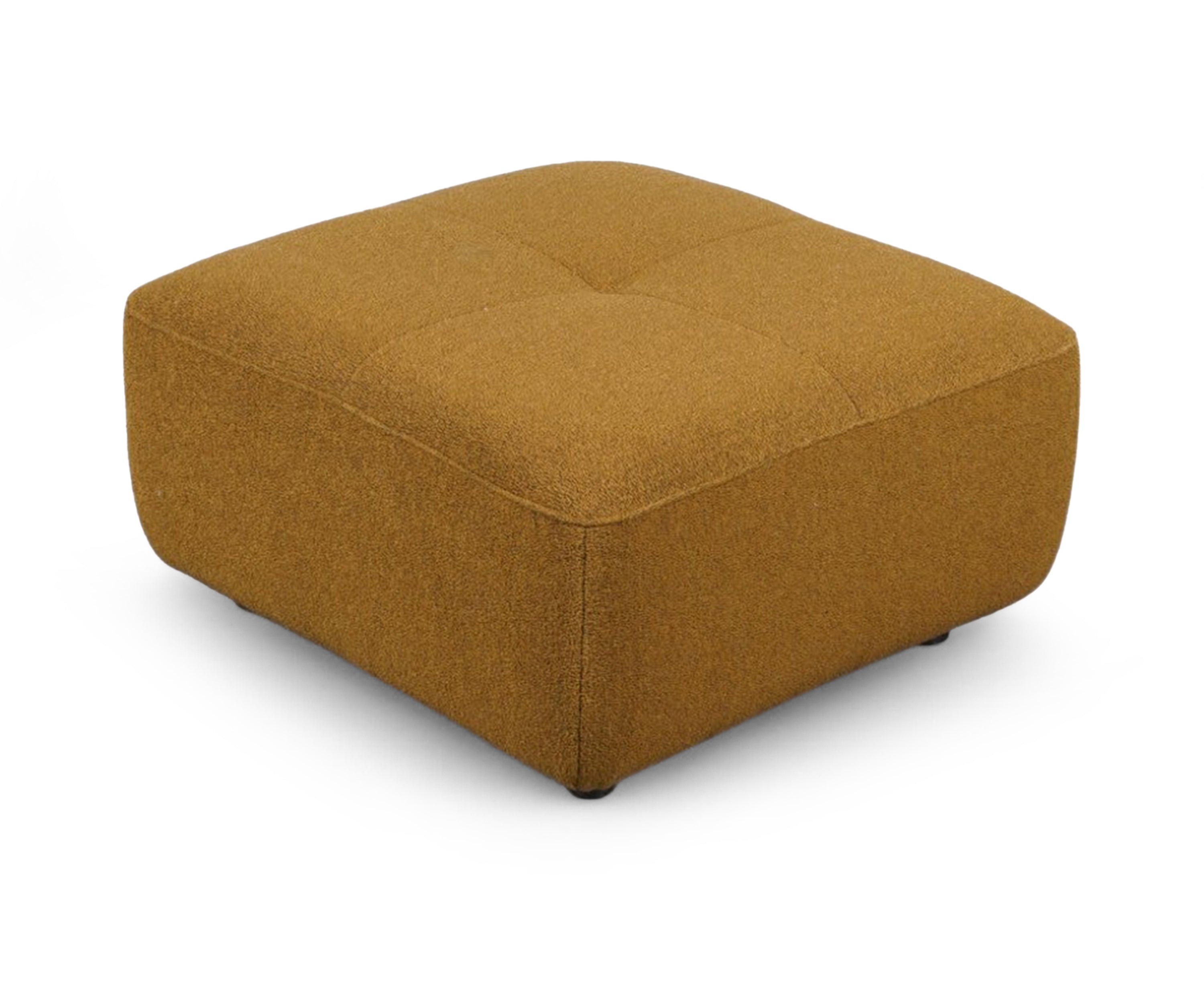 Curved End Bouclé 3 Seater Sofa
