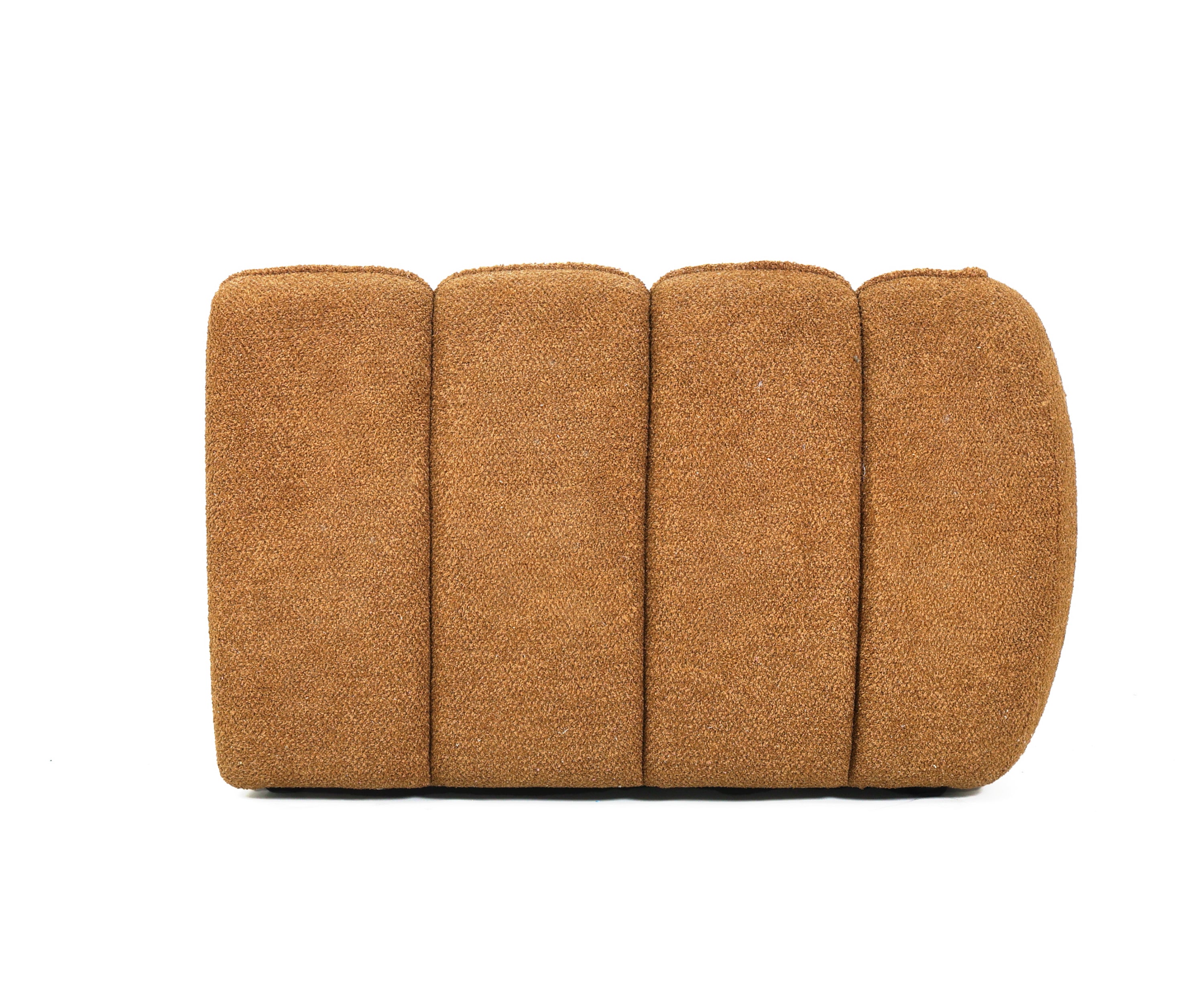 Bouclé Upholstered Channel-Tufted Sofa