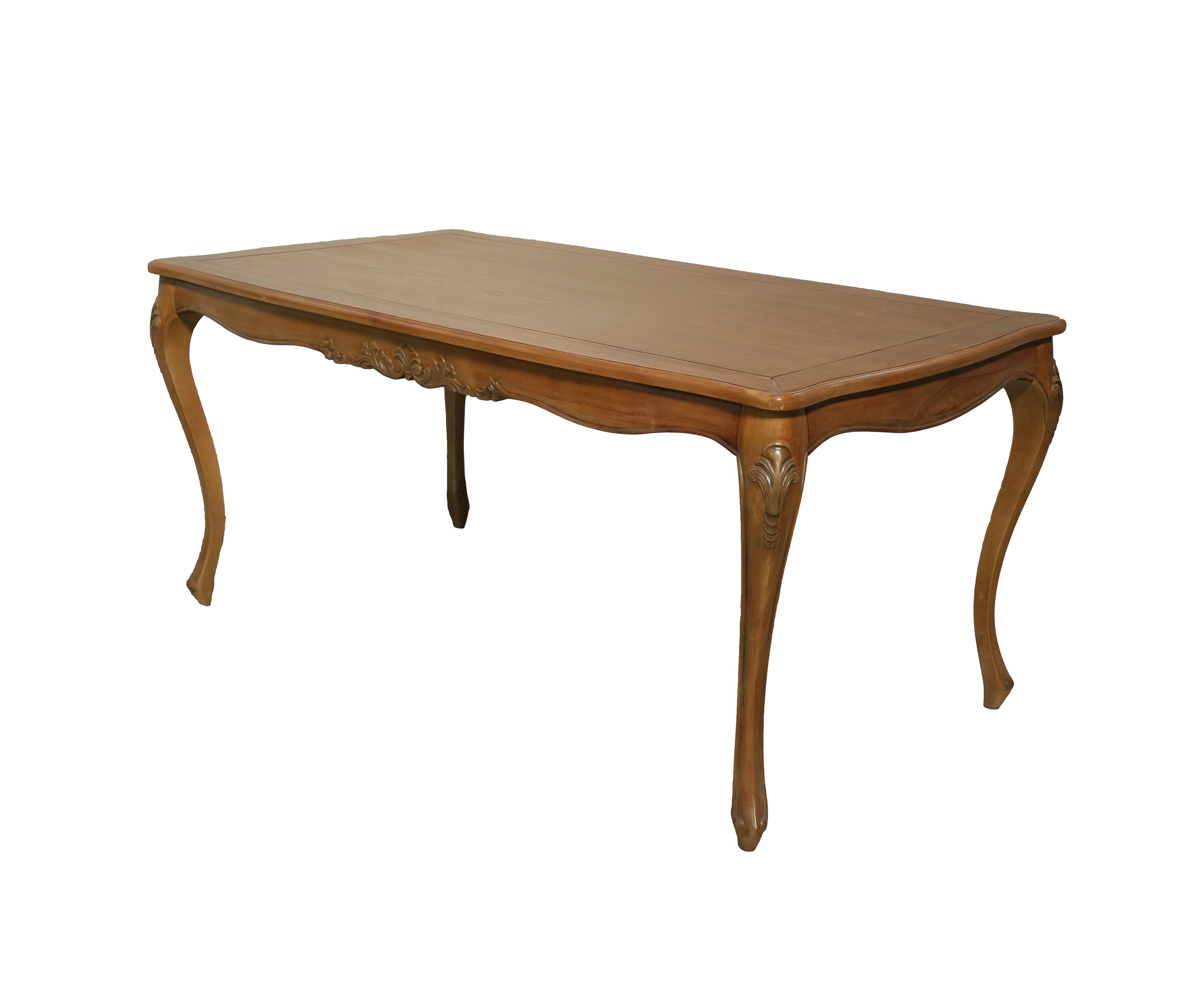 Carved Teak French Console Table